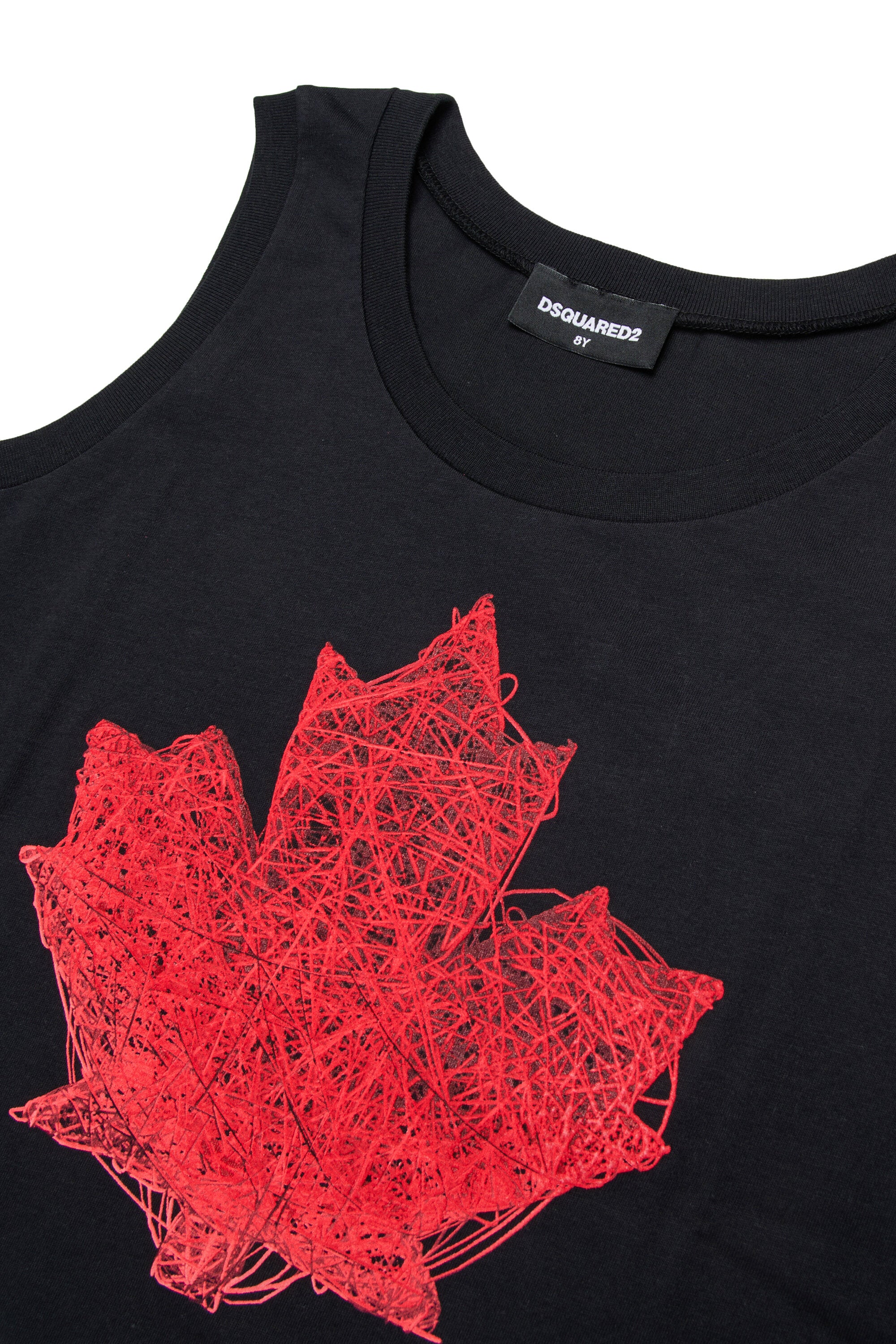 T-shirt smanicata con logo
