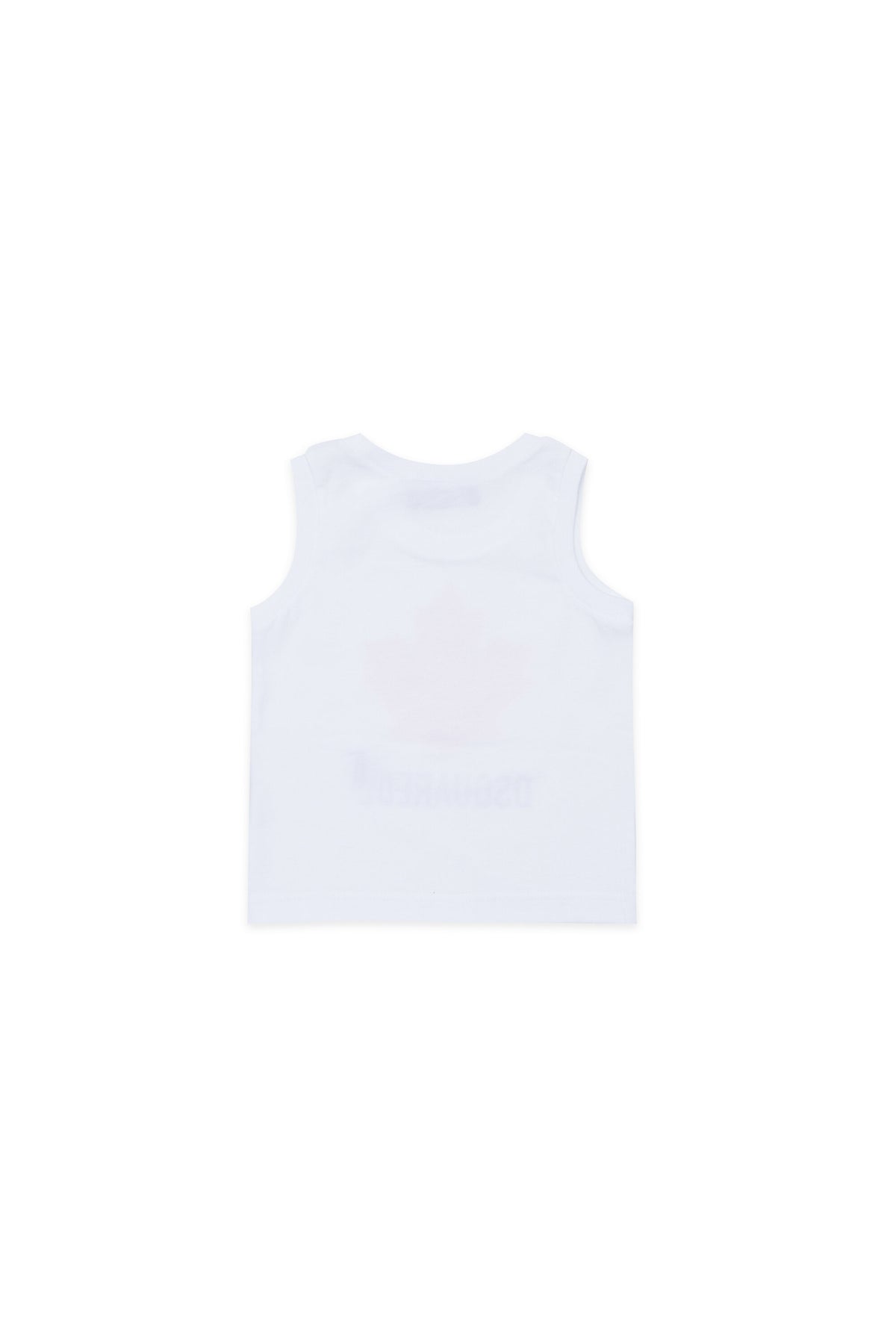 T-shirt smanicata con logo