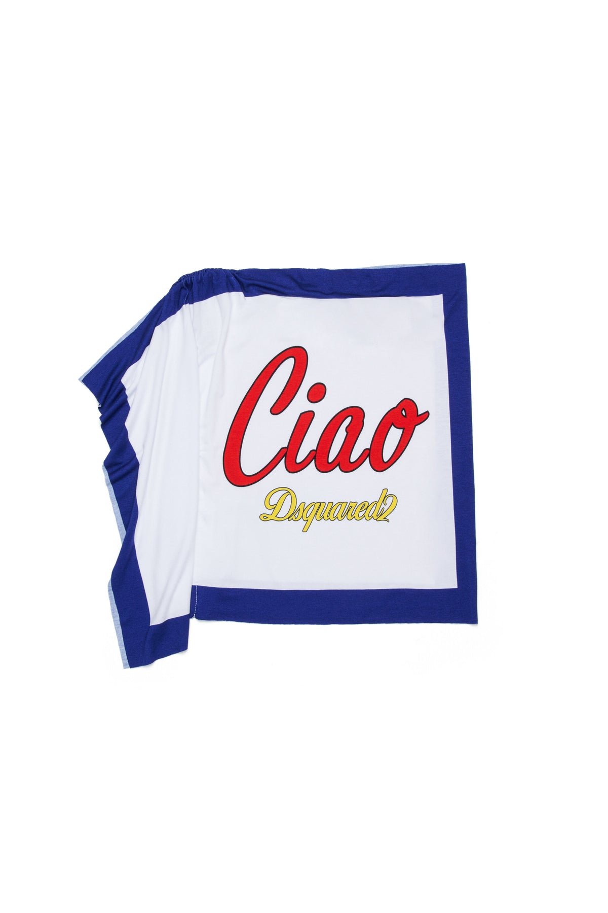 One-shoulder T-shirt with logo