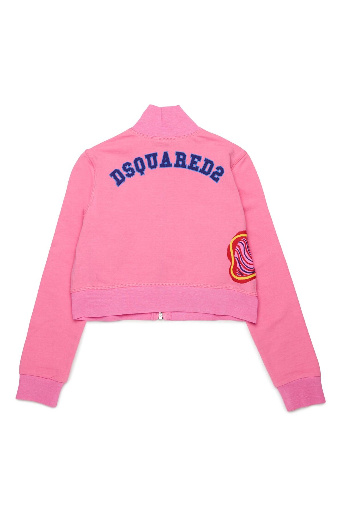 Sweatshirt mit durchgehendem Reißverschluss und Logo