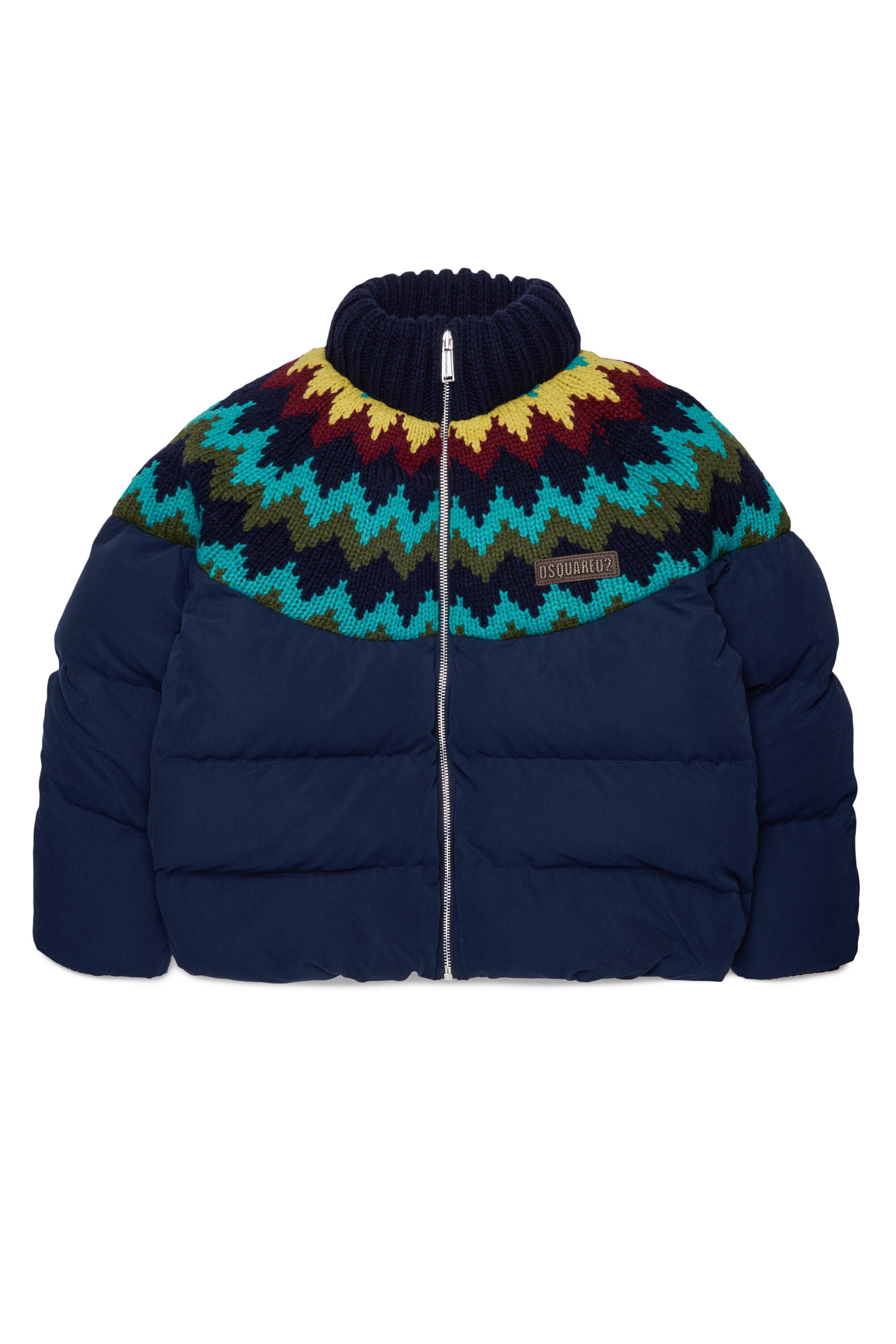 Chaqueta acolchada con logo estampado