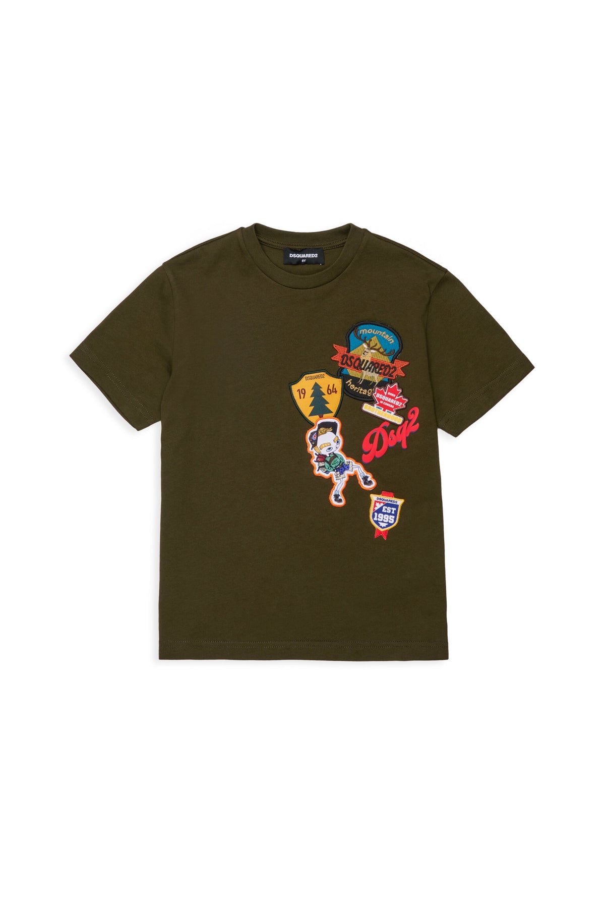 T-Shirt mit Logo und aufgesetztem Patch