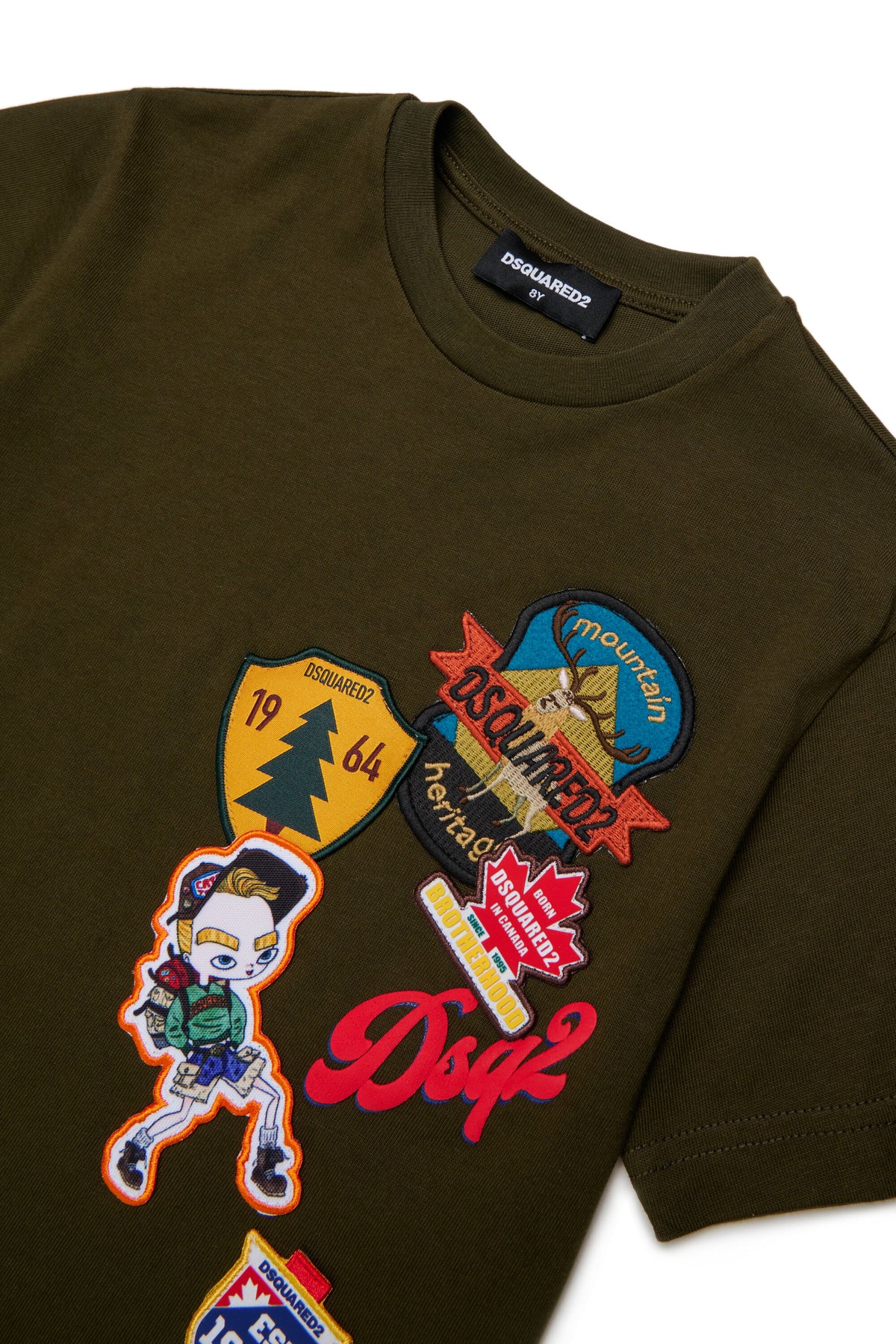 T-Shirt mit Logo und aufgesetztem Patch