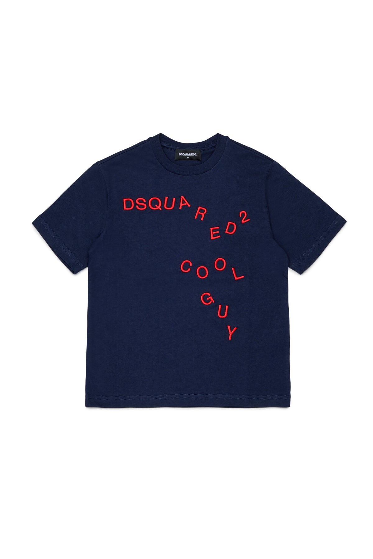 T-shirt con logo ricamato frontale
