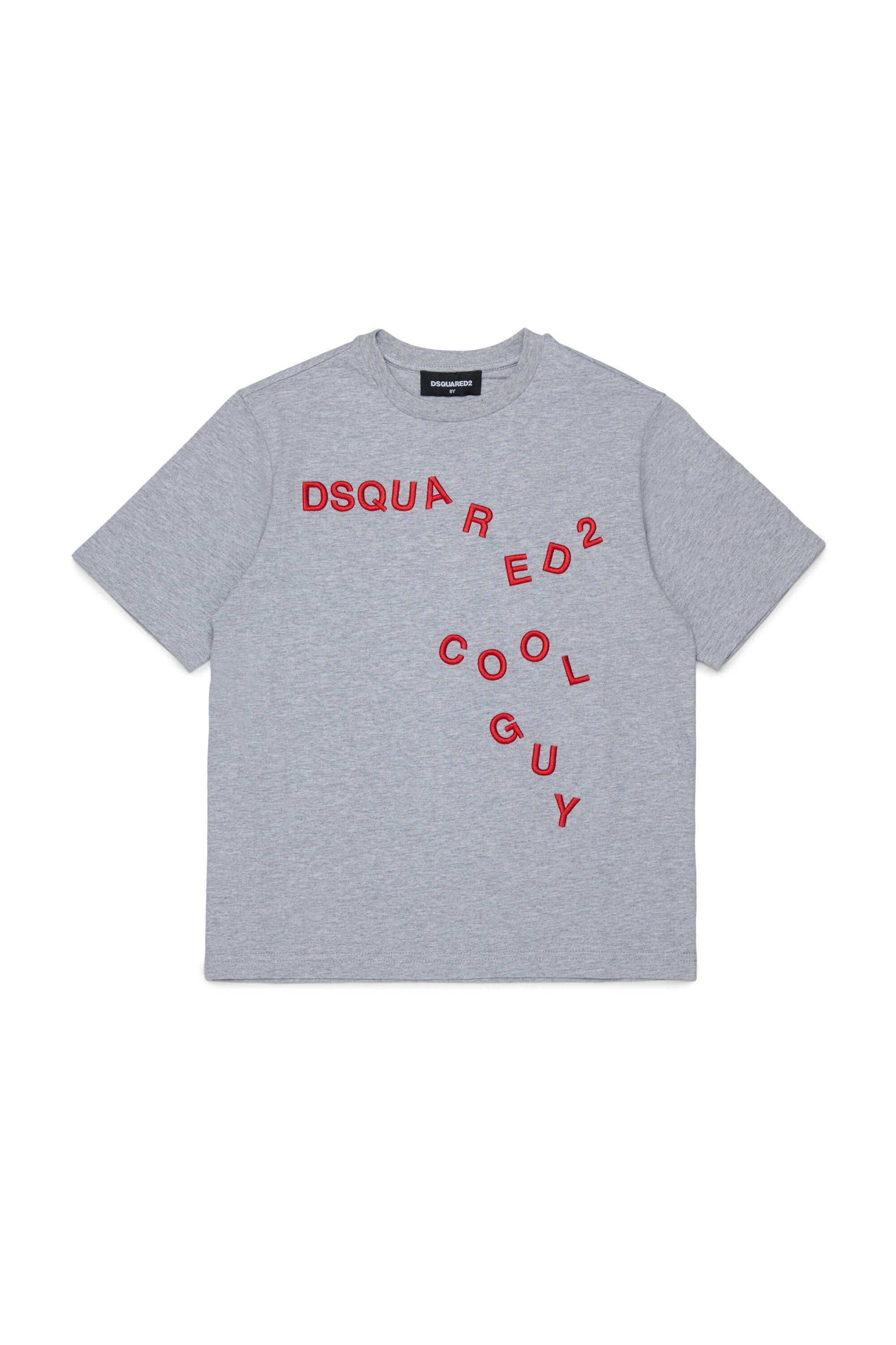 T-shirt con logo ricamato frontale