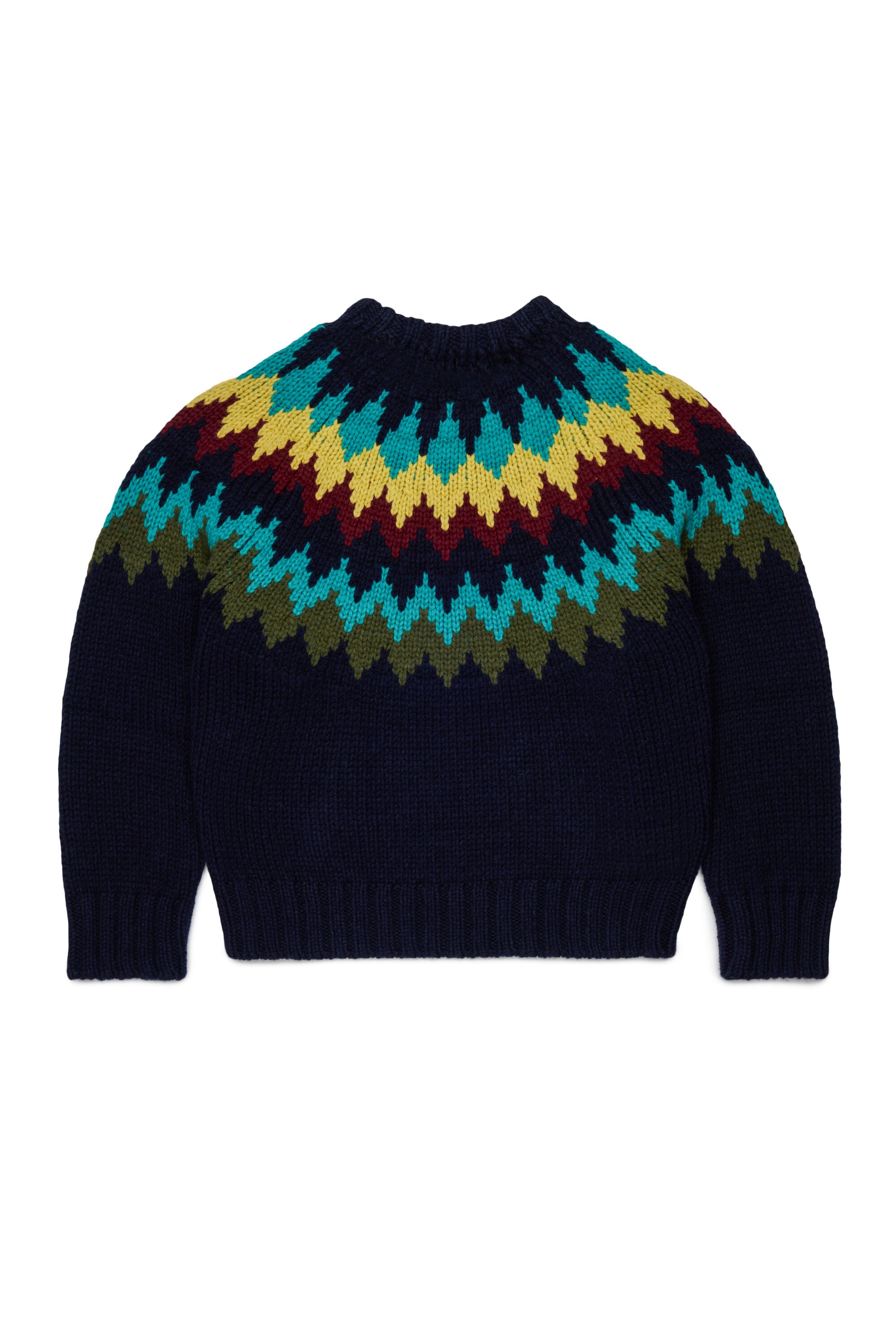 Rundhals-Pullover mit Logo