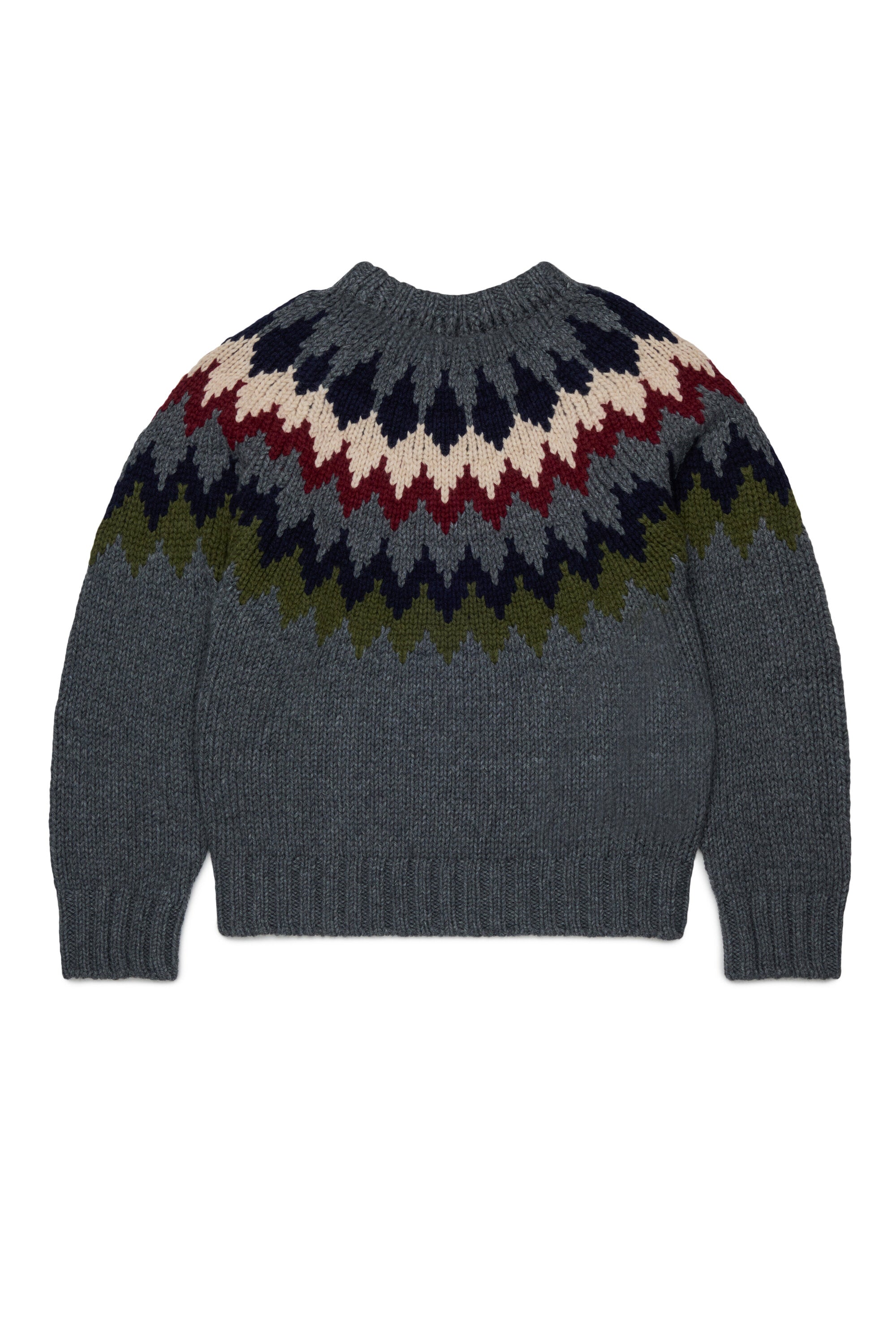 Rundhals-Pullover mit Logo