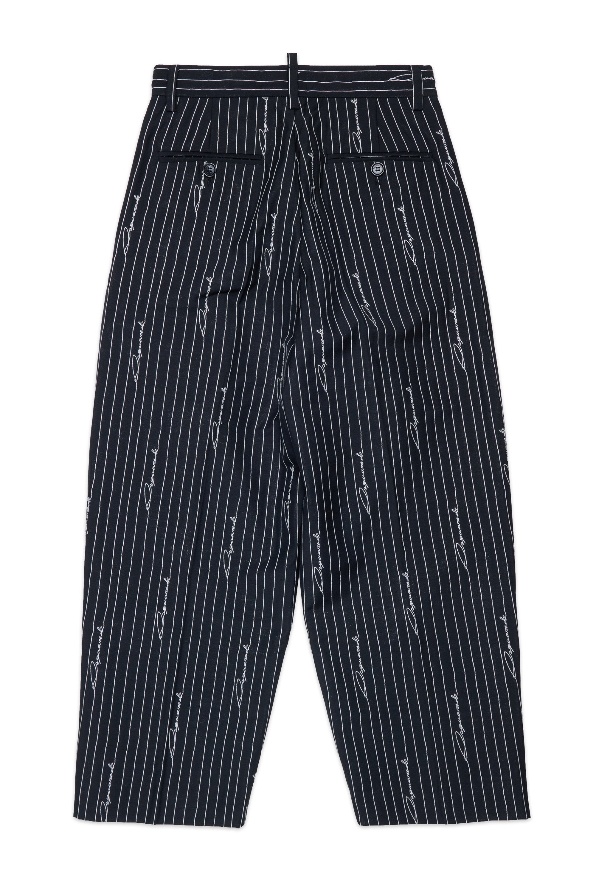 Pantaloni formali gessati a righe