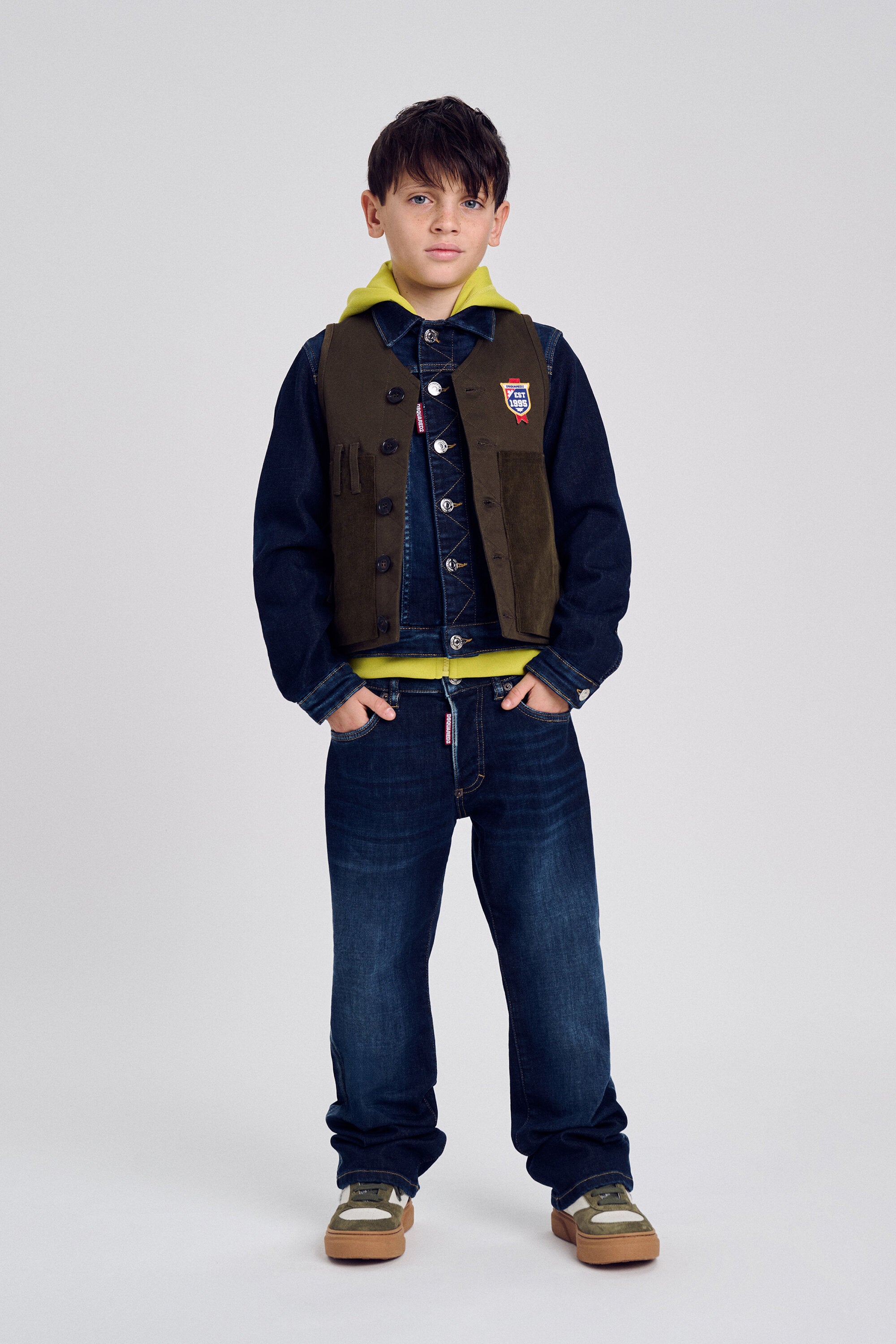 Jeans in Regular-Passform, dunkelblau - American