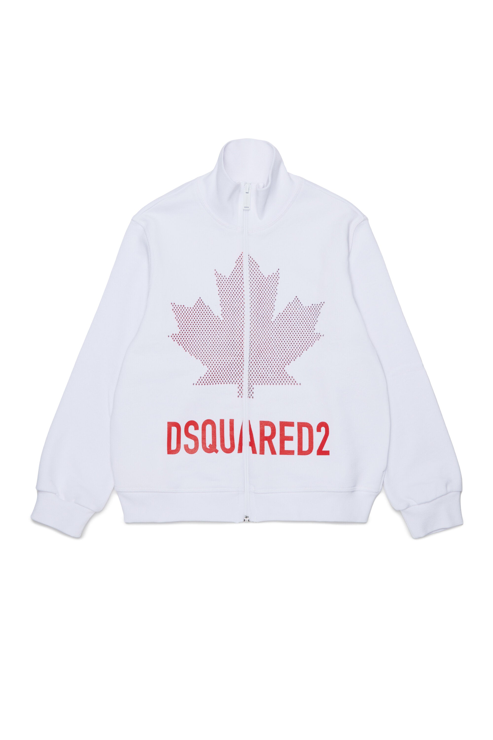 Sweatshirt mit durchgehendem Reißverschluss und Logo