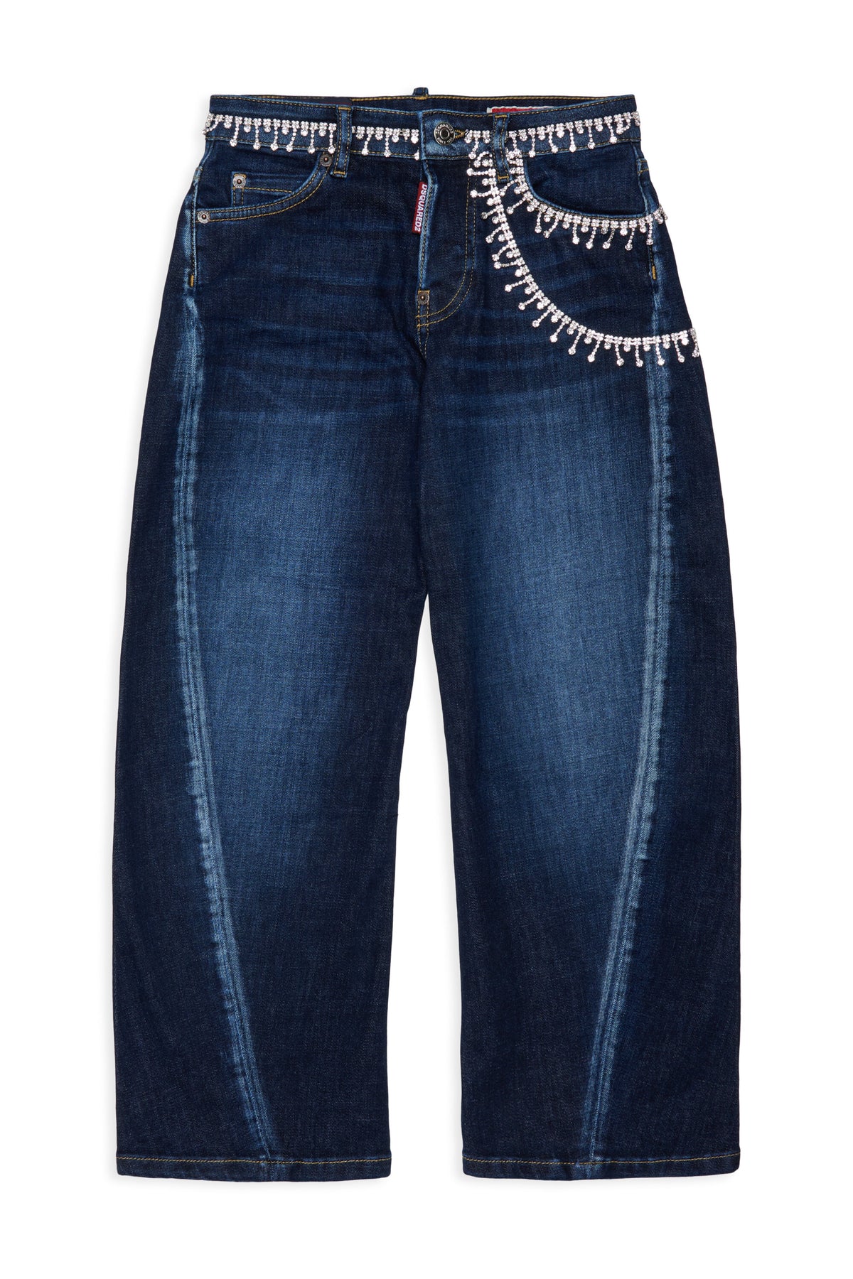 Relaxed-Passform Jeans mit Schmuckapplikationen - Loose Twist