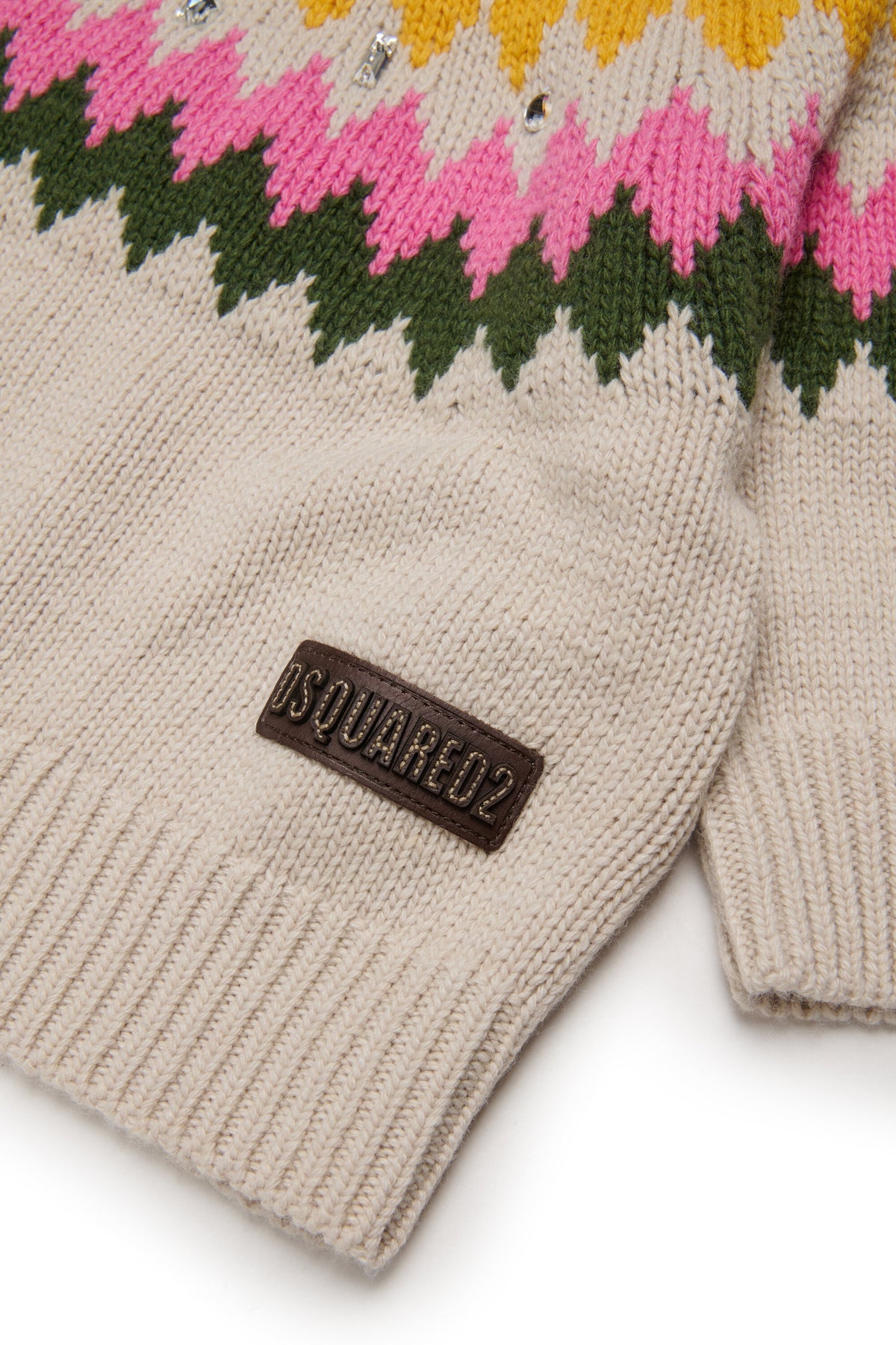 Pull jacquard avec logo