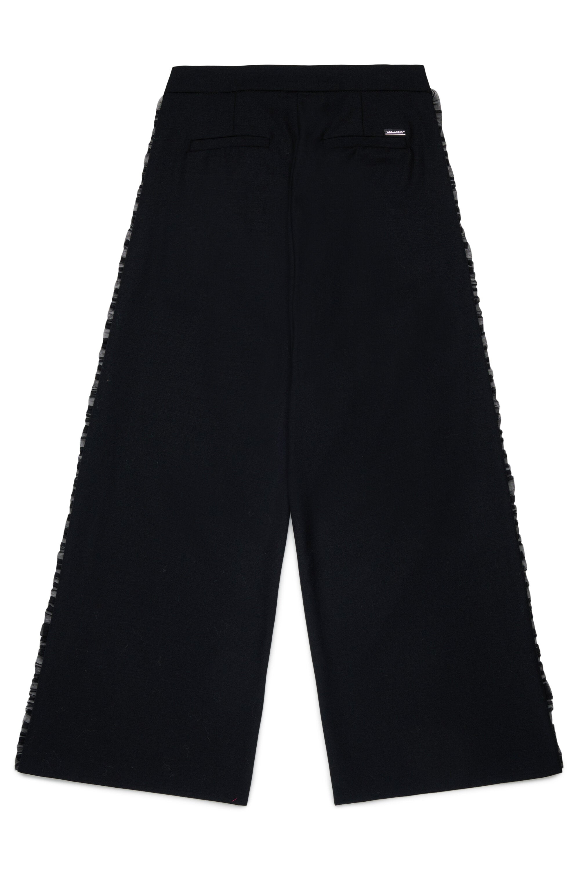 Pantalon habillé avec empiècements plissés
