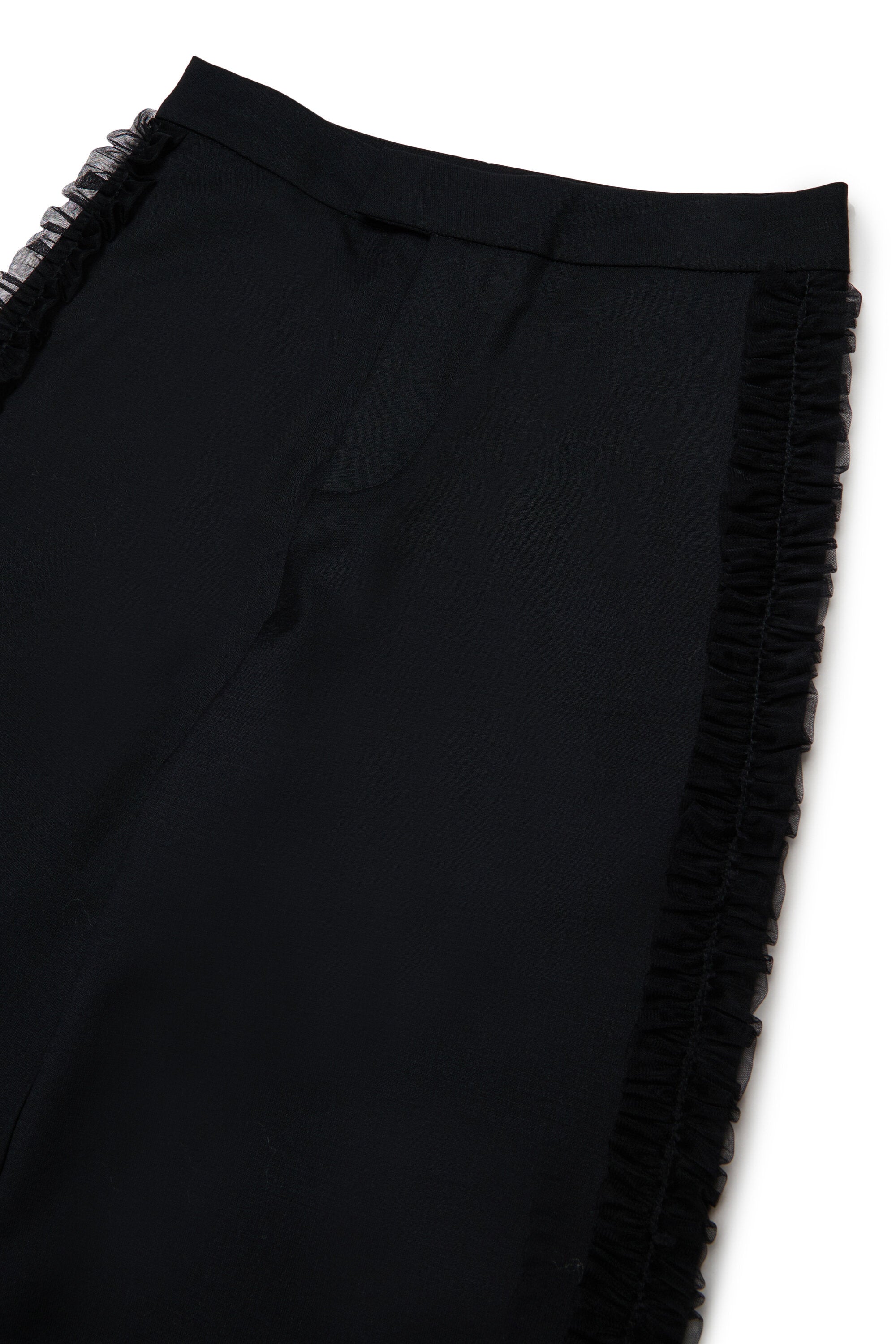 Pantalon habillé avec empiècements plissés