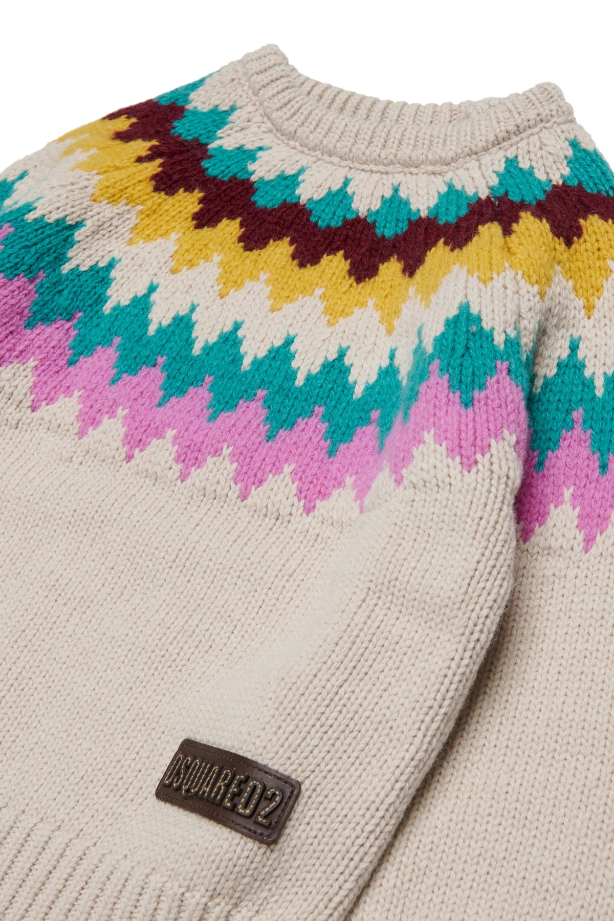 Crew-neck pullover with logo