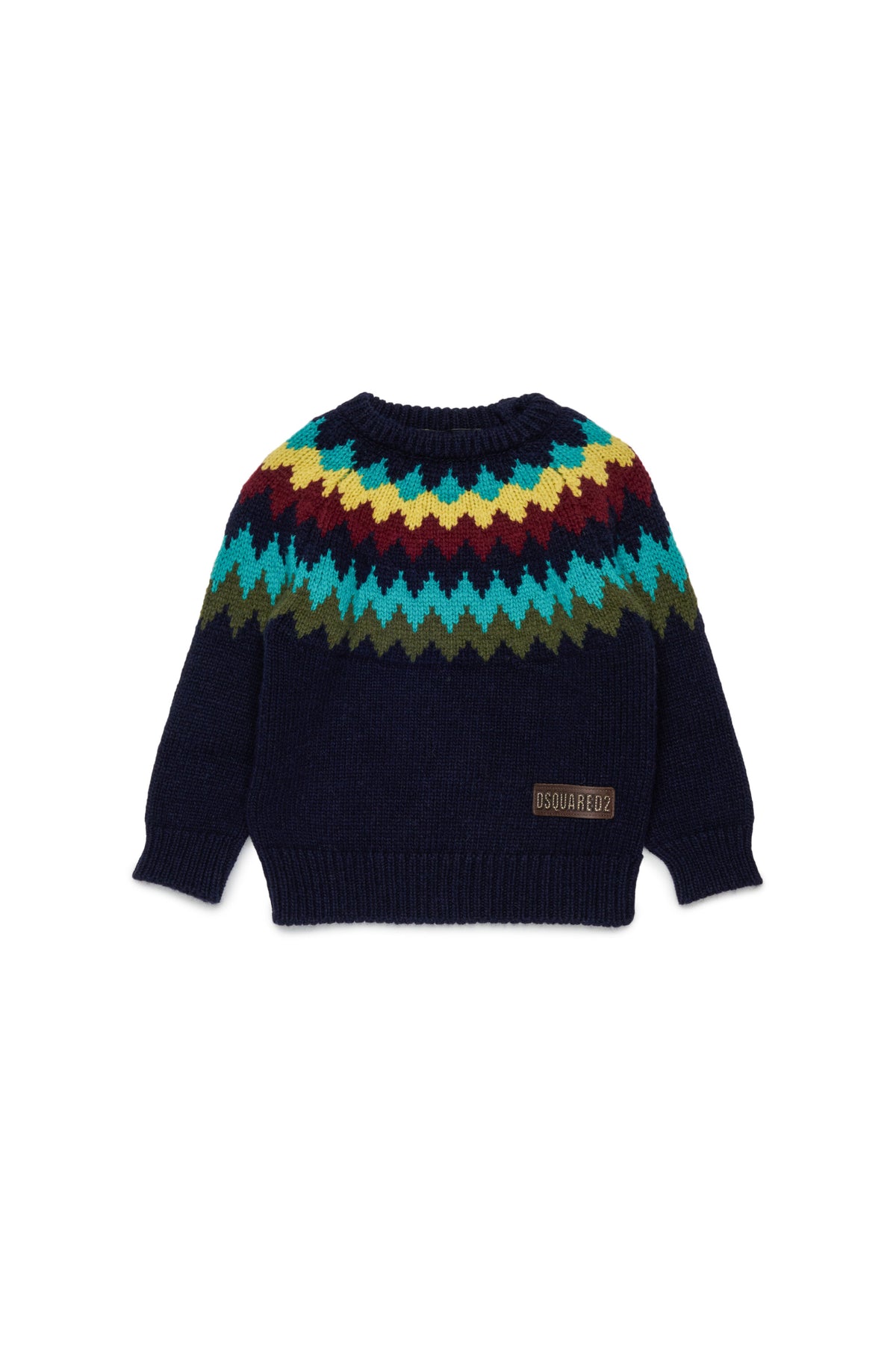 Pullover girocollo con logo
