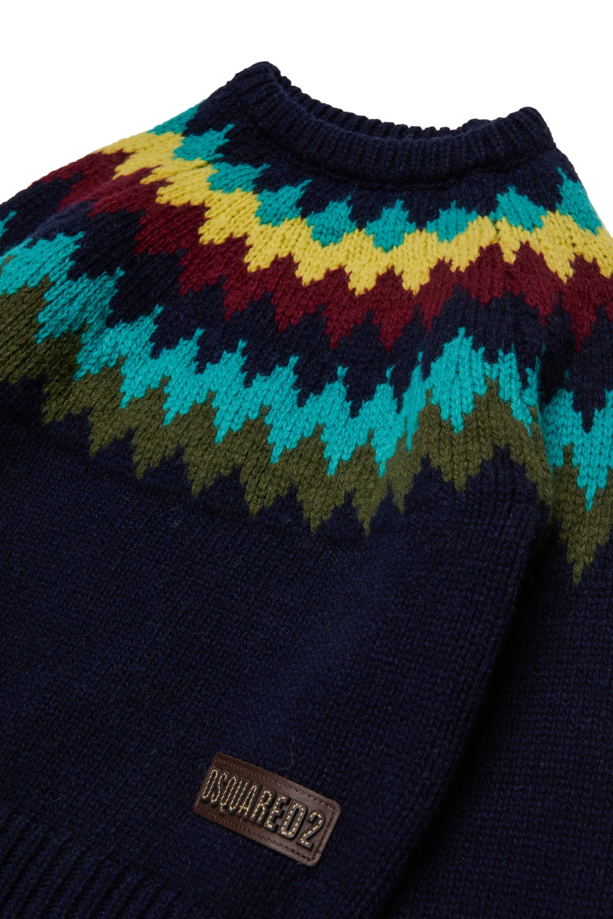 Crew-neck pullover with logo