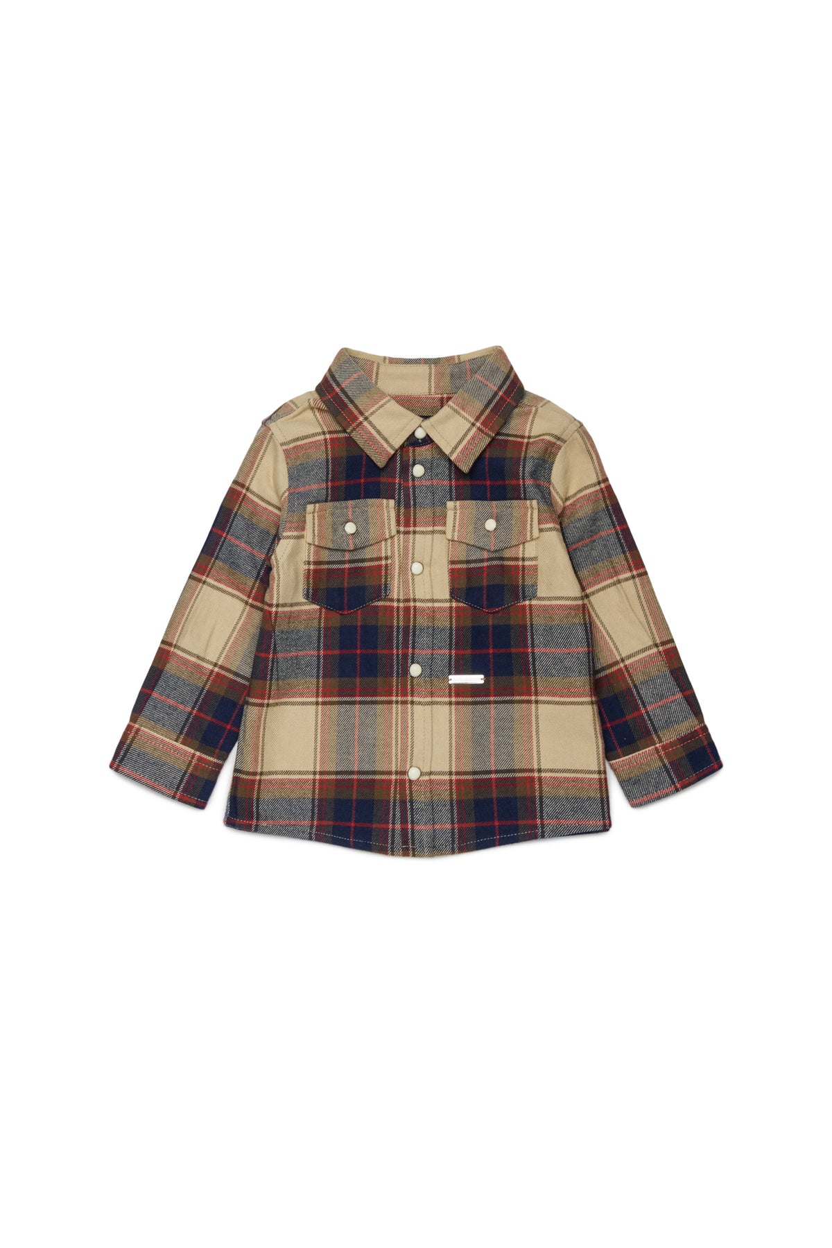 Camisa de cuadros con logo