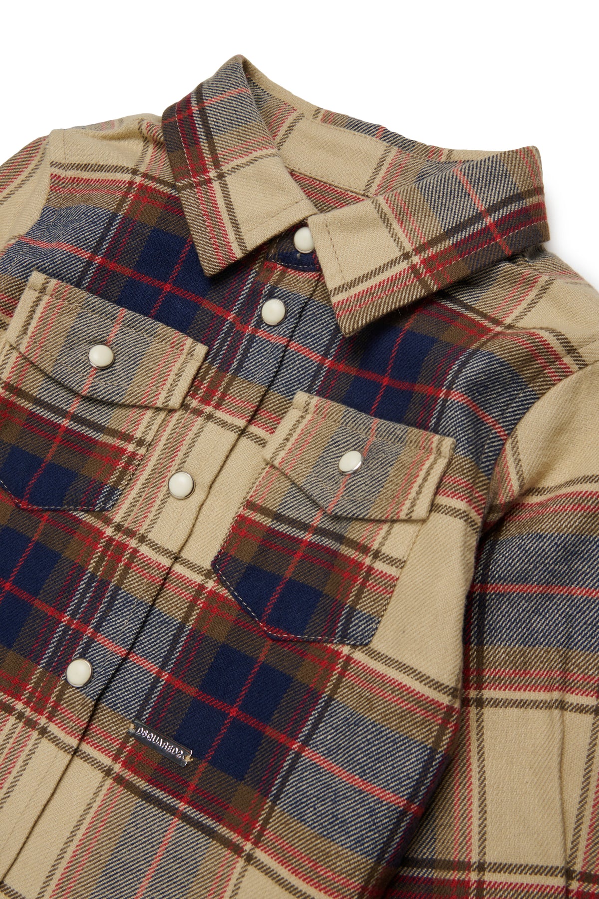 Camisa de cuadros con logo