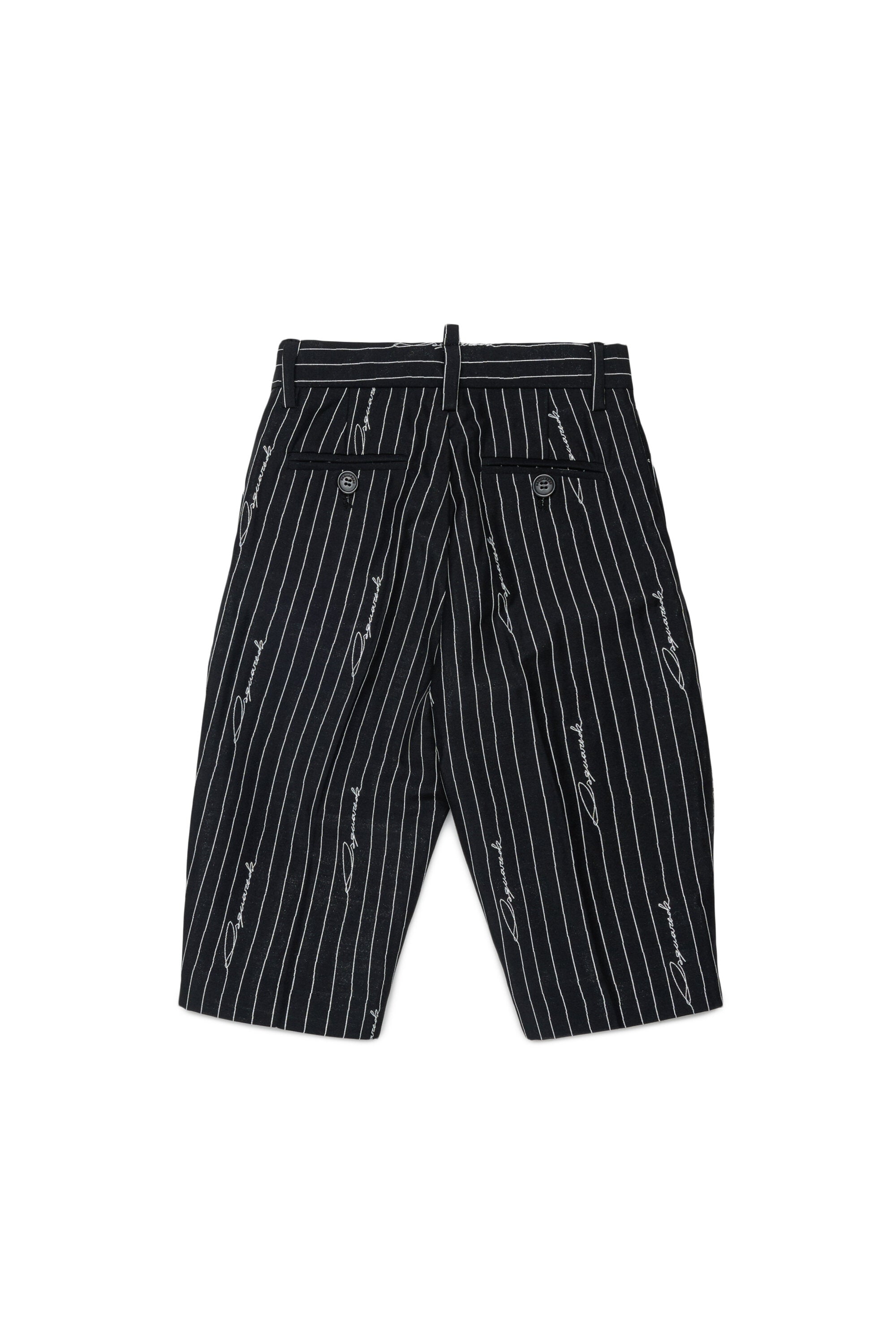 Pantalon à pinces à rayures fines