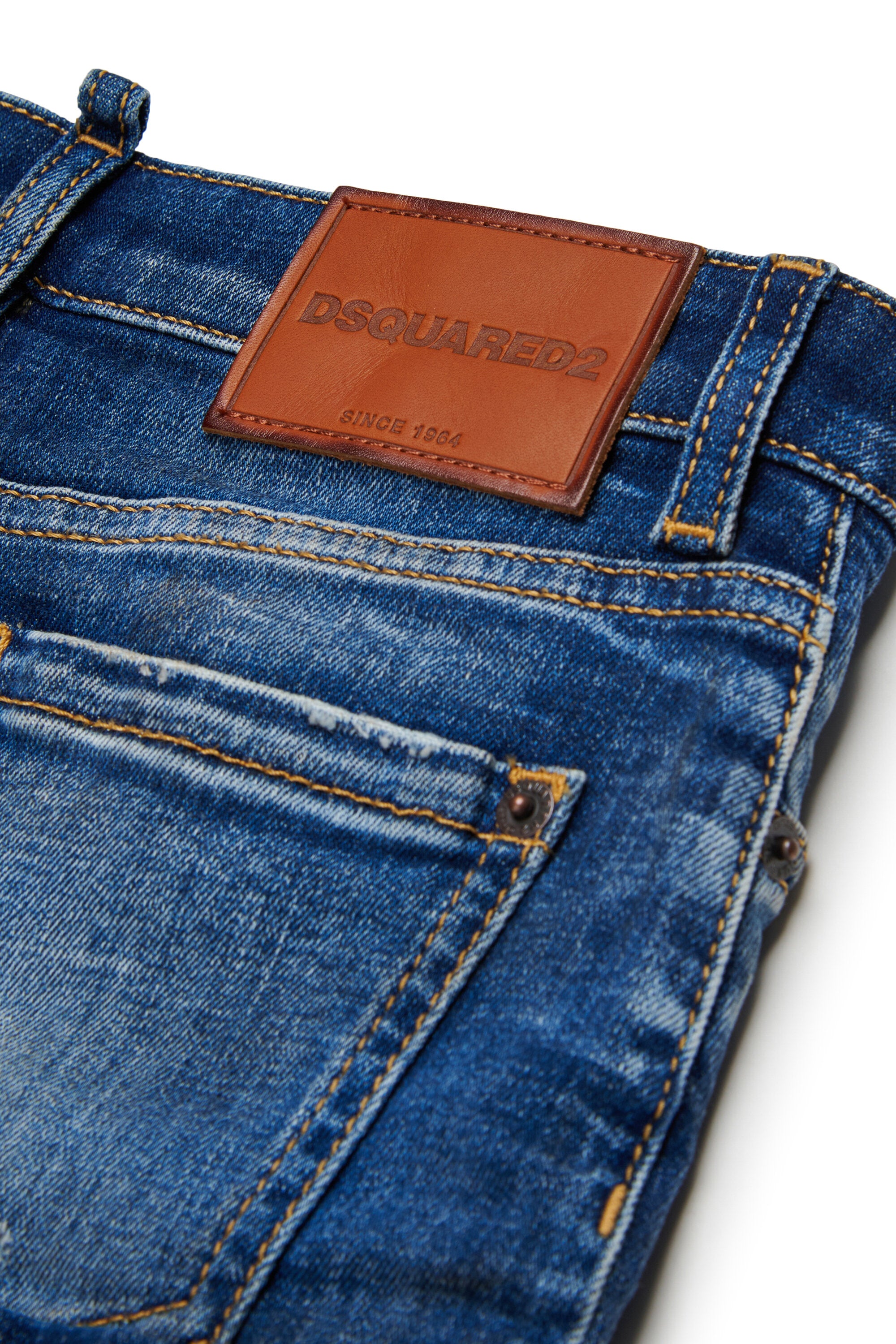 Minirock aus Denim mit Umschlag