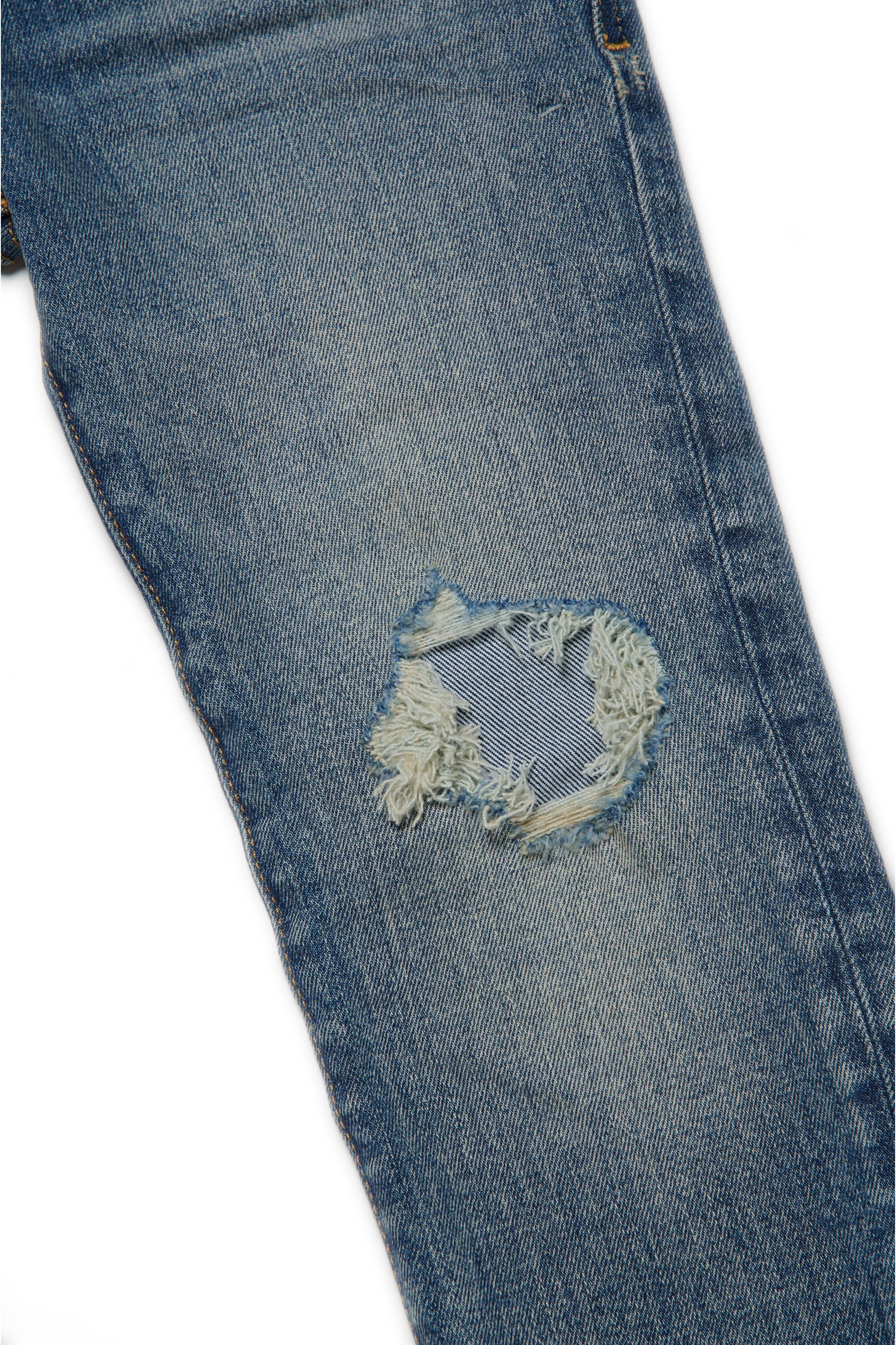 Jeans straight blu con finti buchi - 2020 D-Viker