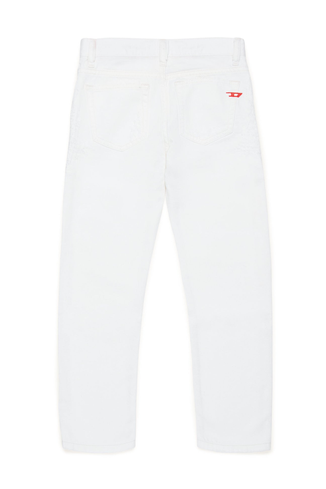 White straight jeans with abrasions - 2020 D-Viker White straight jeans with abrasions - 2020 D-Viker