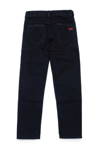 Jeans straight nero con abrasioni - 2020 D-Viker