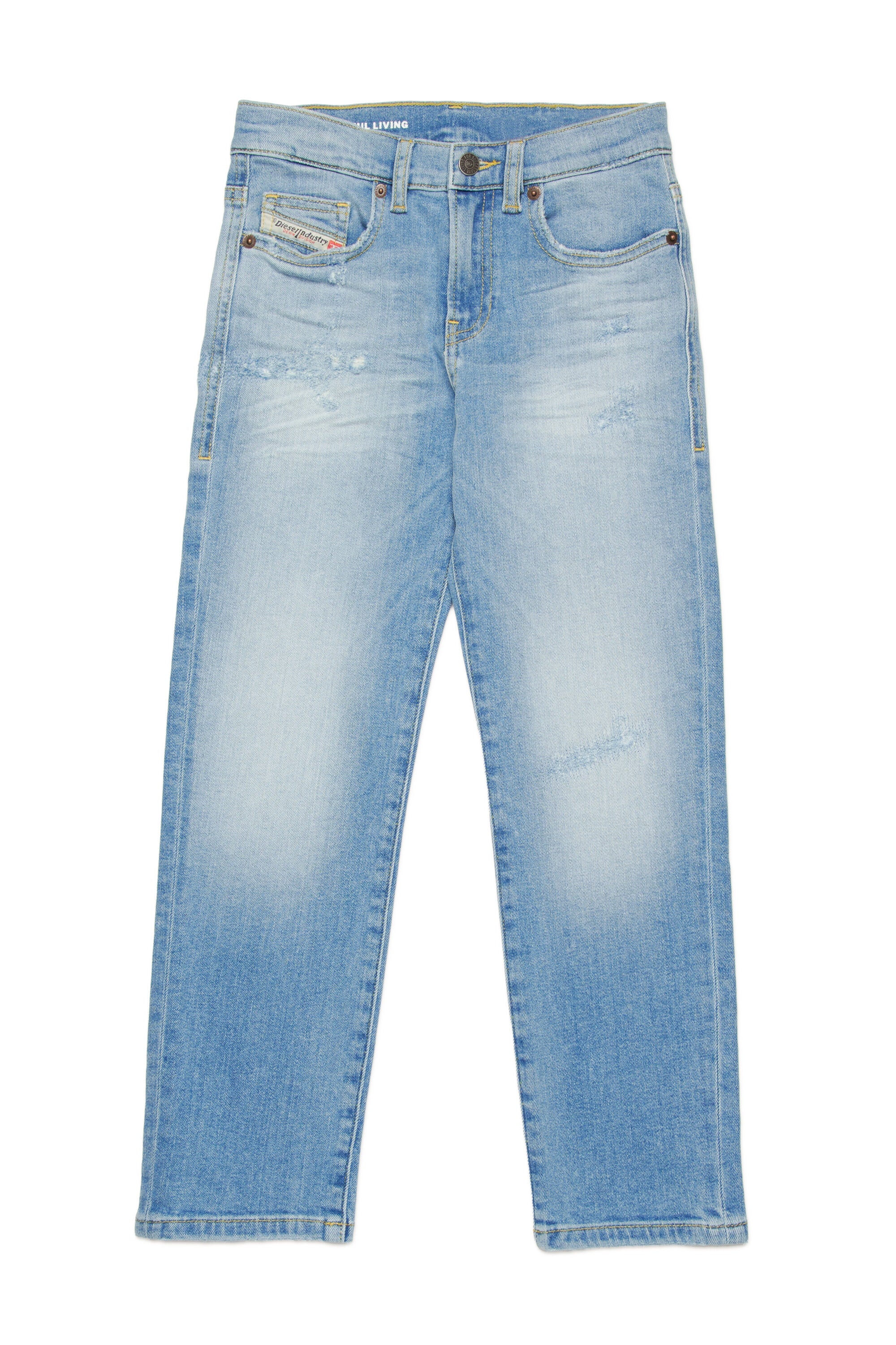 Light straight jeans with abrasions - 2020 D-Viker