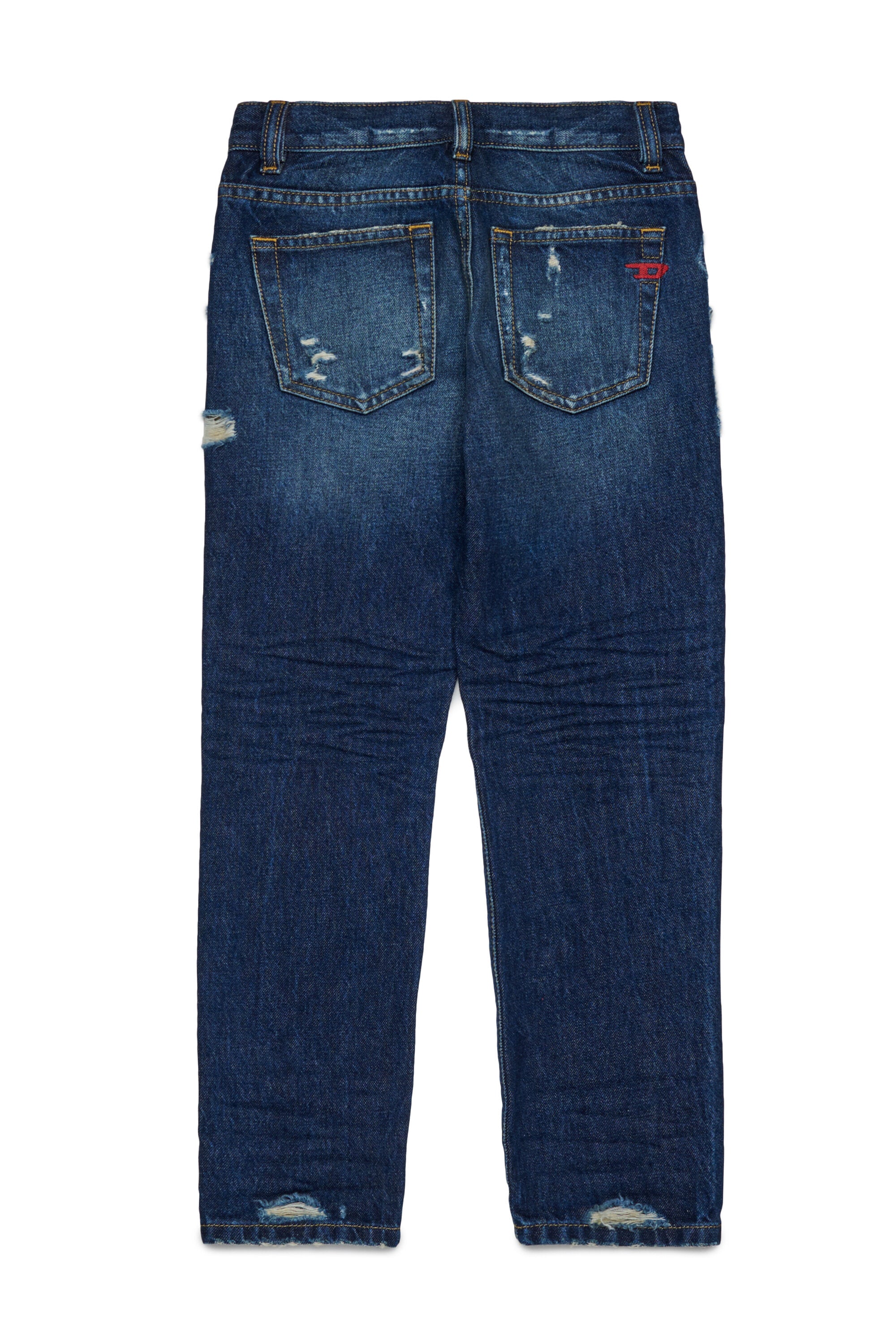 Jeans regular bleu foncé avec effet détruit - 2020 D-Viker