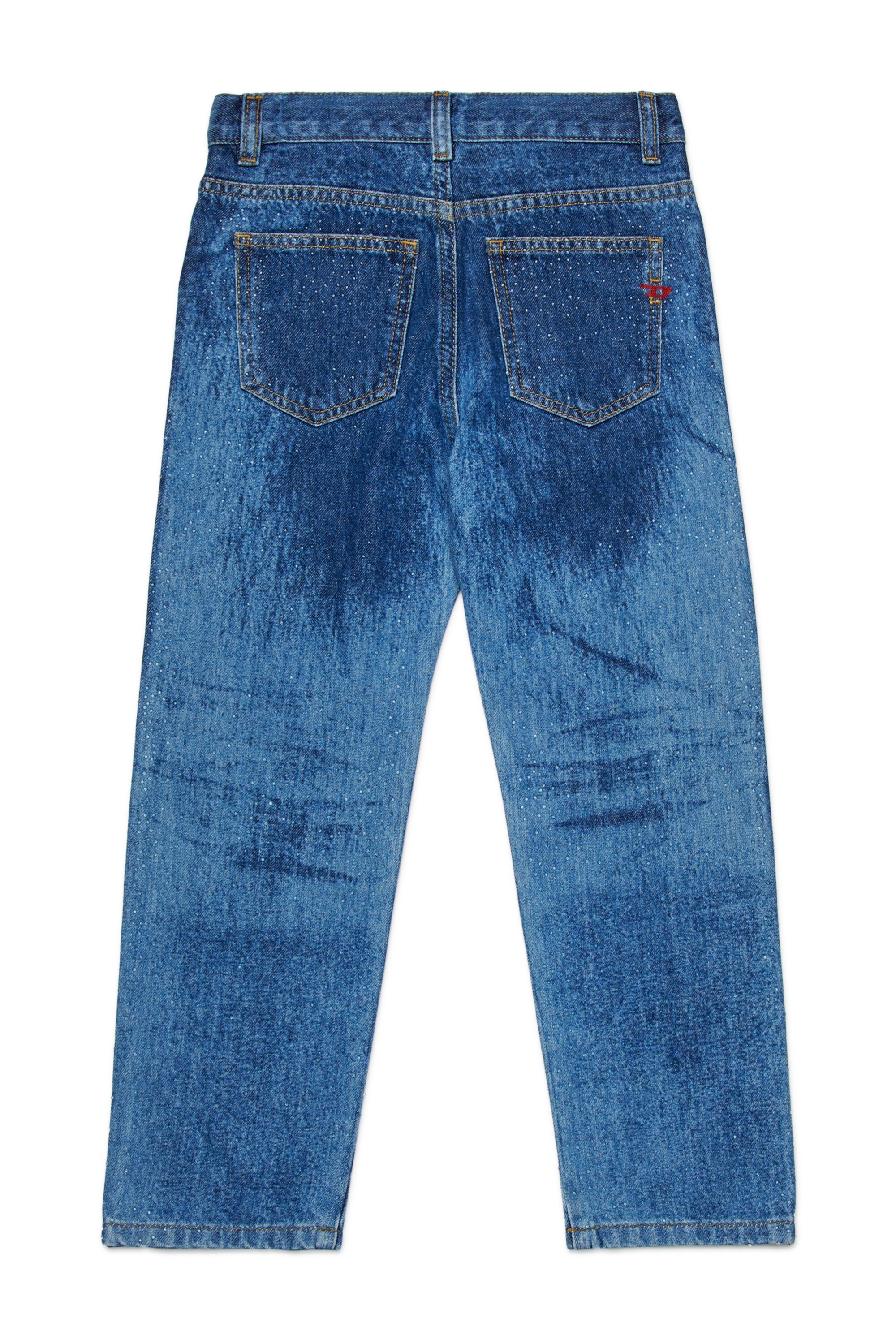 Jeans regular con grafica laser e hotfix - D-Air