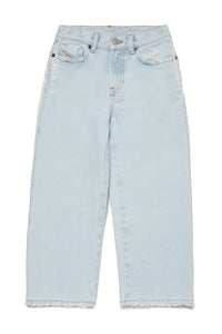 Jeans flare chiaro con abrasioni - 2000