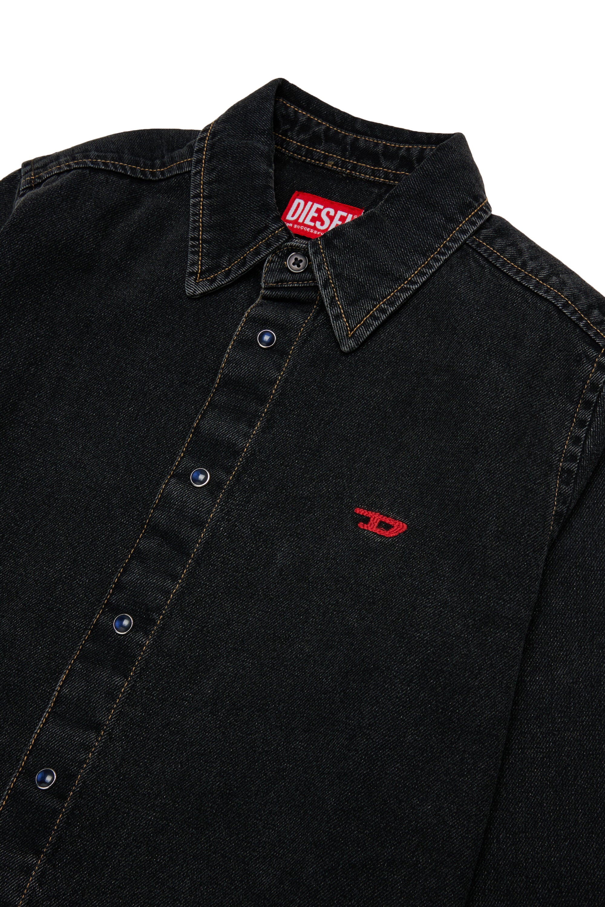 Camicia in denim con logo