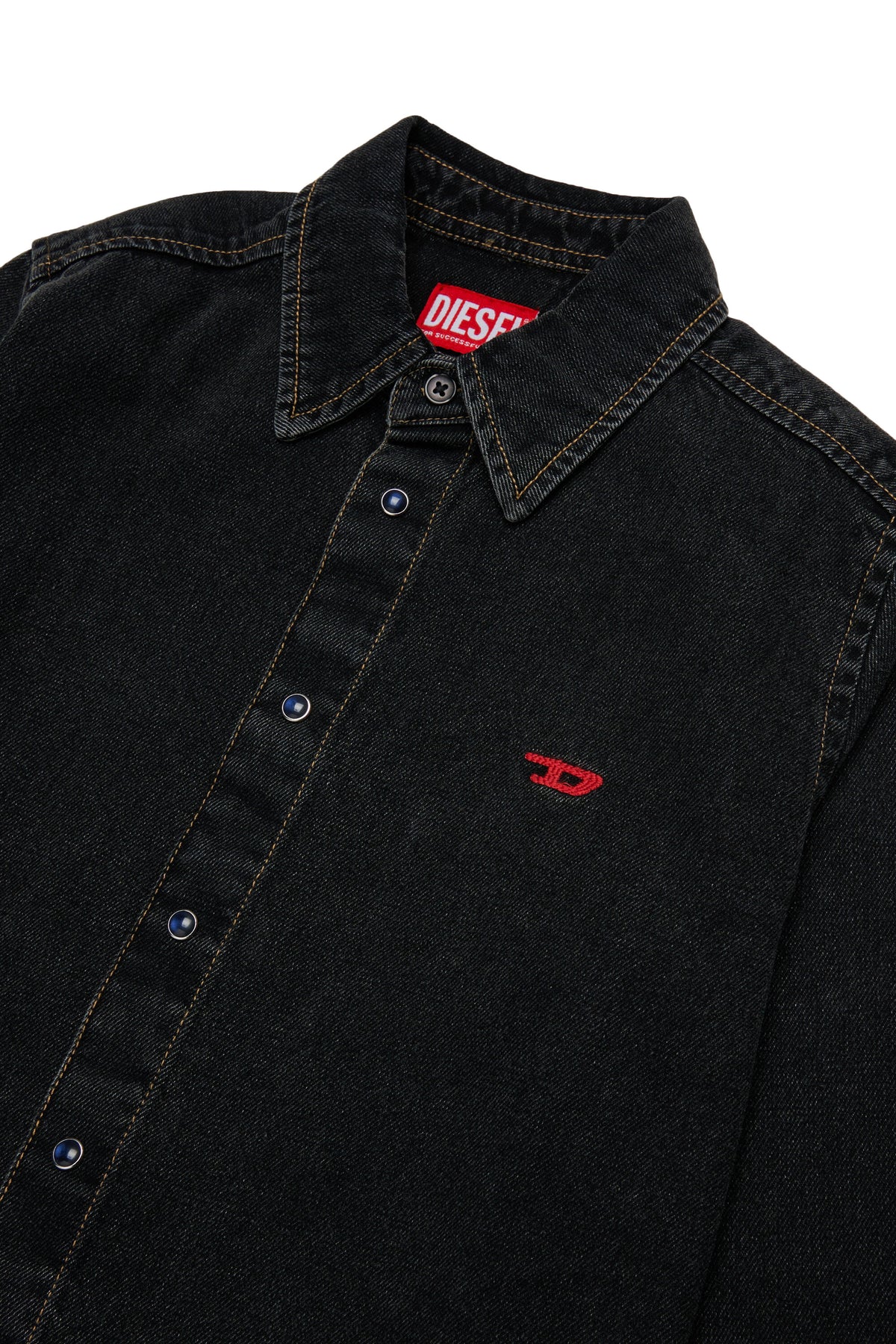 Camicia in denim con logo