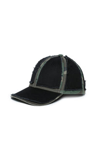 Gabardine baseball cap with camouflage details