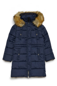 Padded jacket with hood and Diesel patch