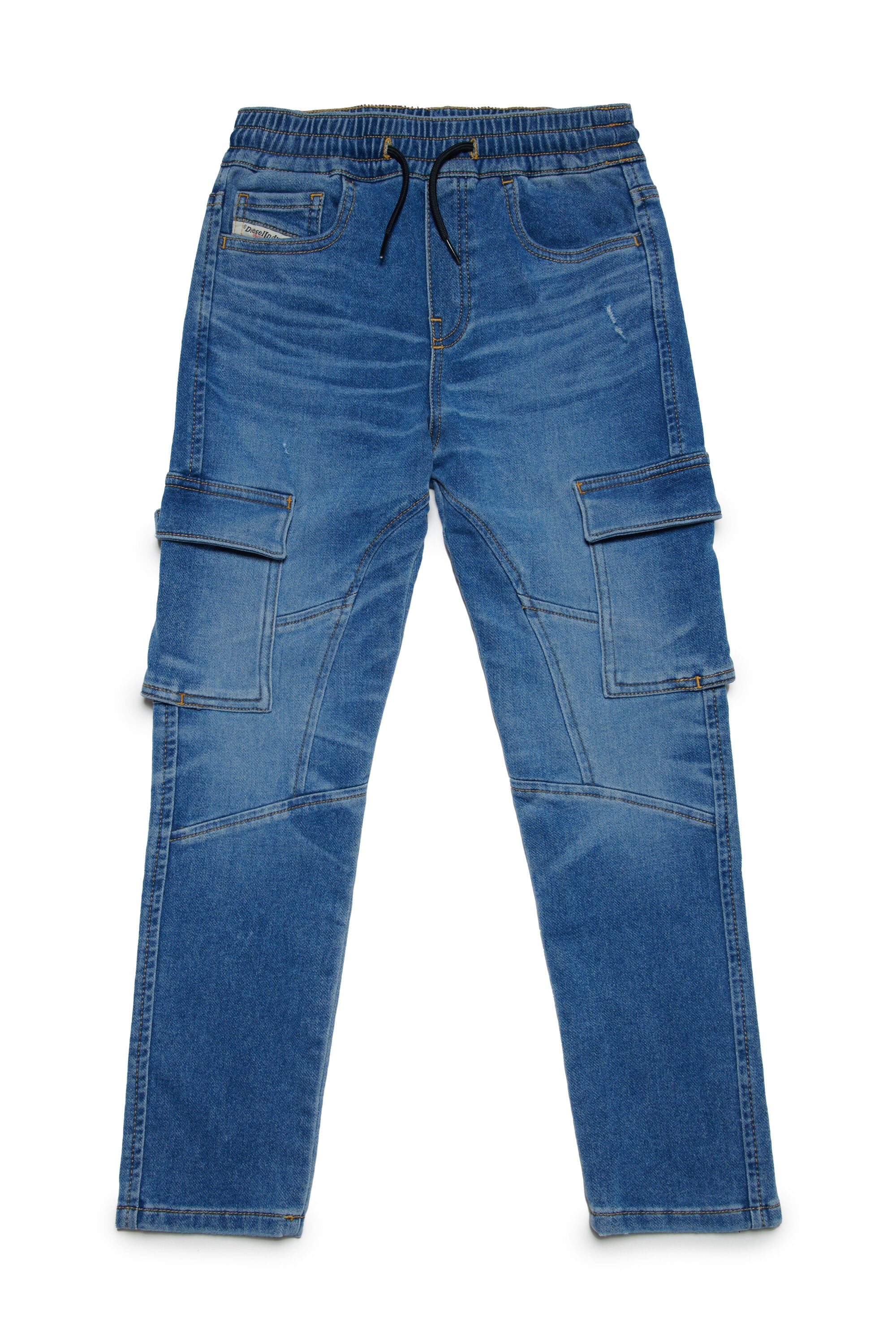 Blue slim cargo JoggJeans® - D-Ursy