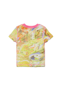T-shirt allover abstract