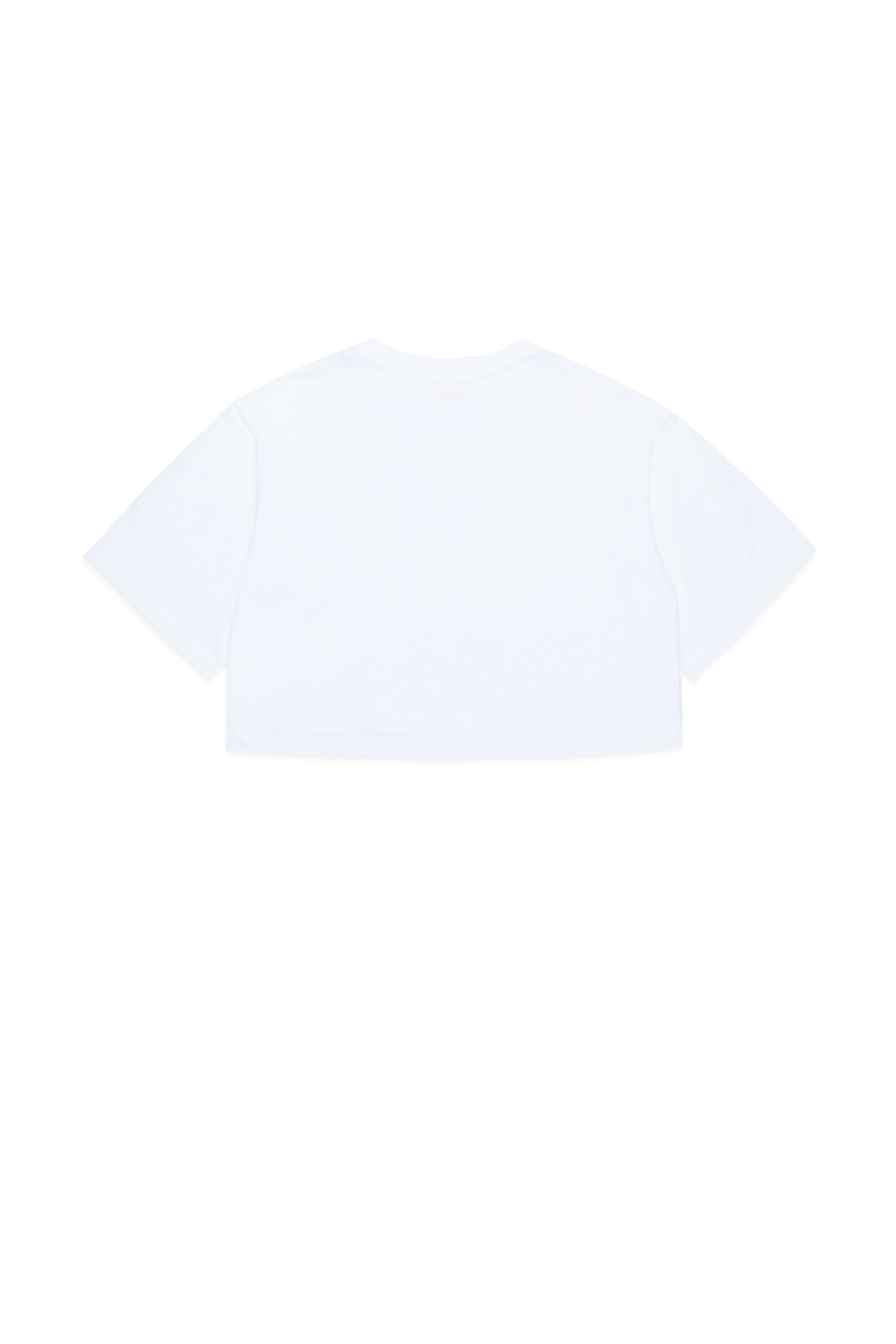 T-shirt cropped con puffy print