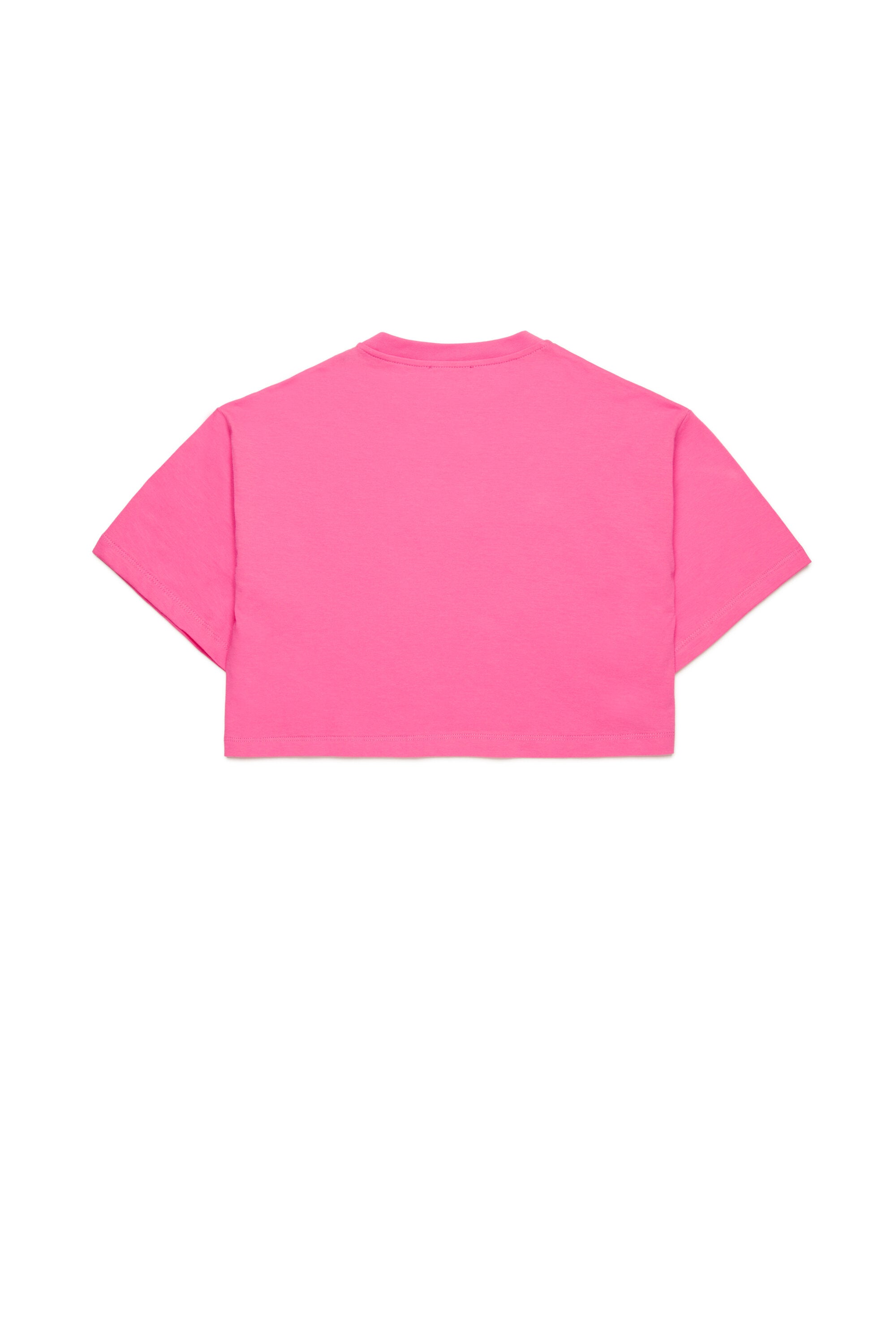 T-shirt cropped con puffy print