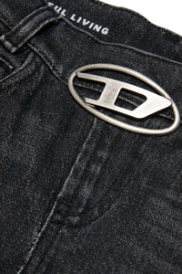 Jeans bootcut nero con fibbia - 1969 D-Ebbey