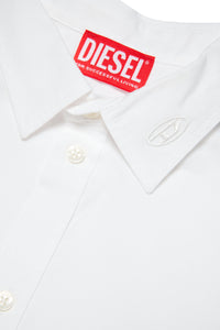 Camicia in popeline con logo Oval D