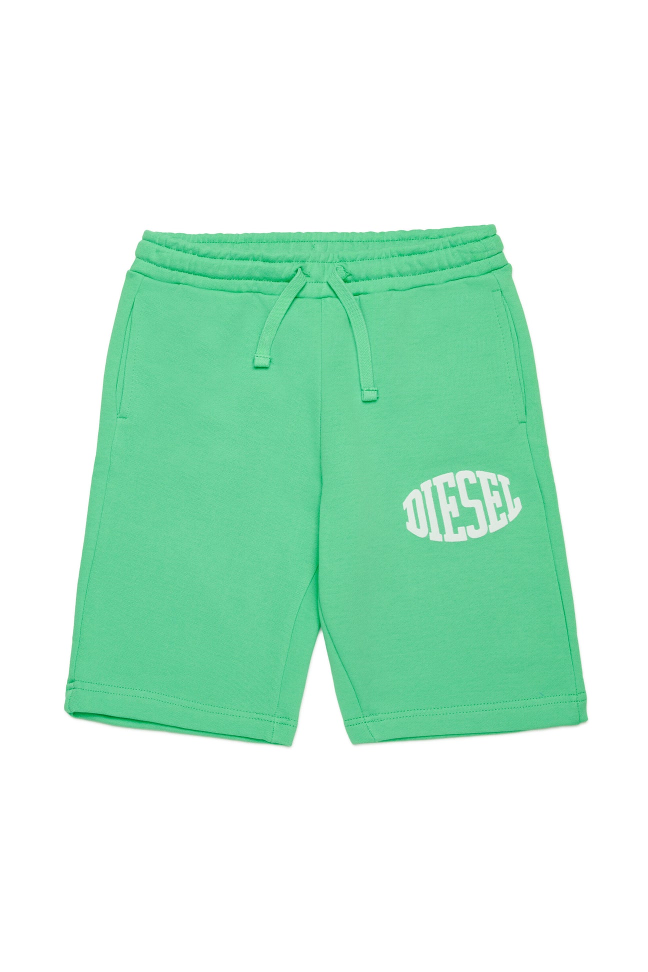 Fleece shorts with puffy print 