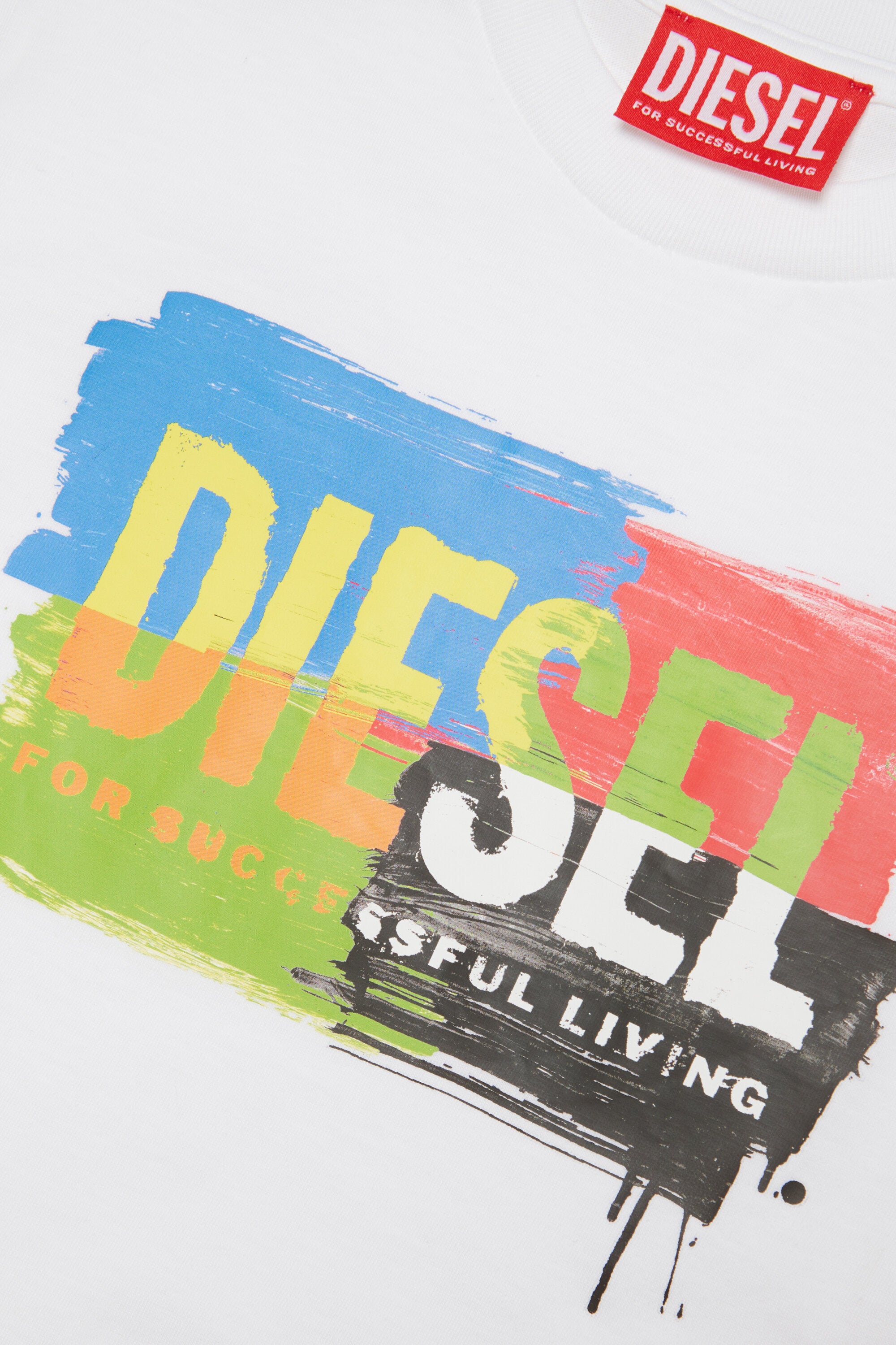 T-shirt con stampa multicolor