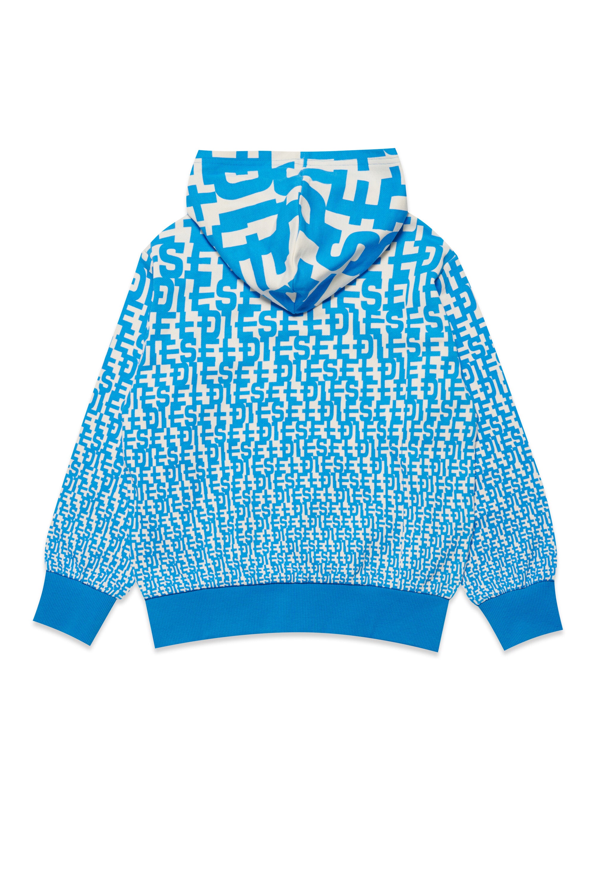 Monogram allover hooded sweatshirt with zip