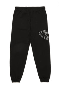 Pantaloni jogger in felpa con logo Oval D