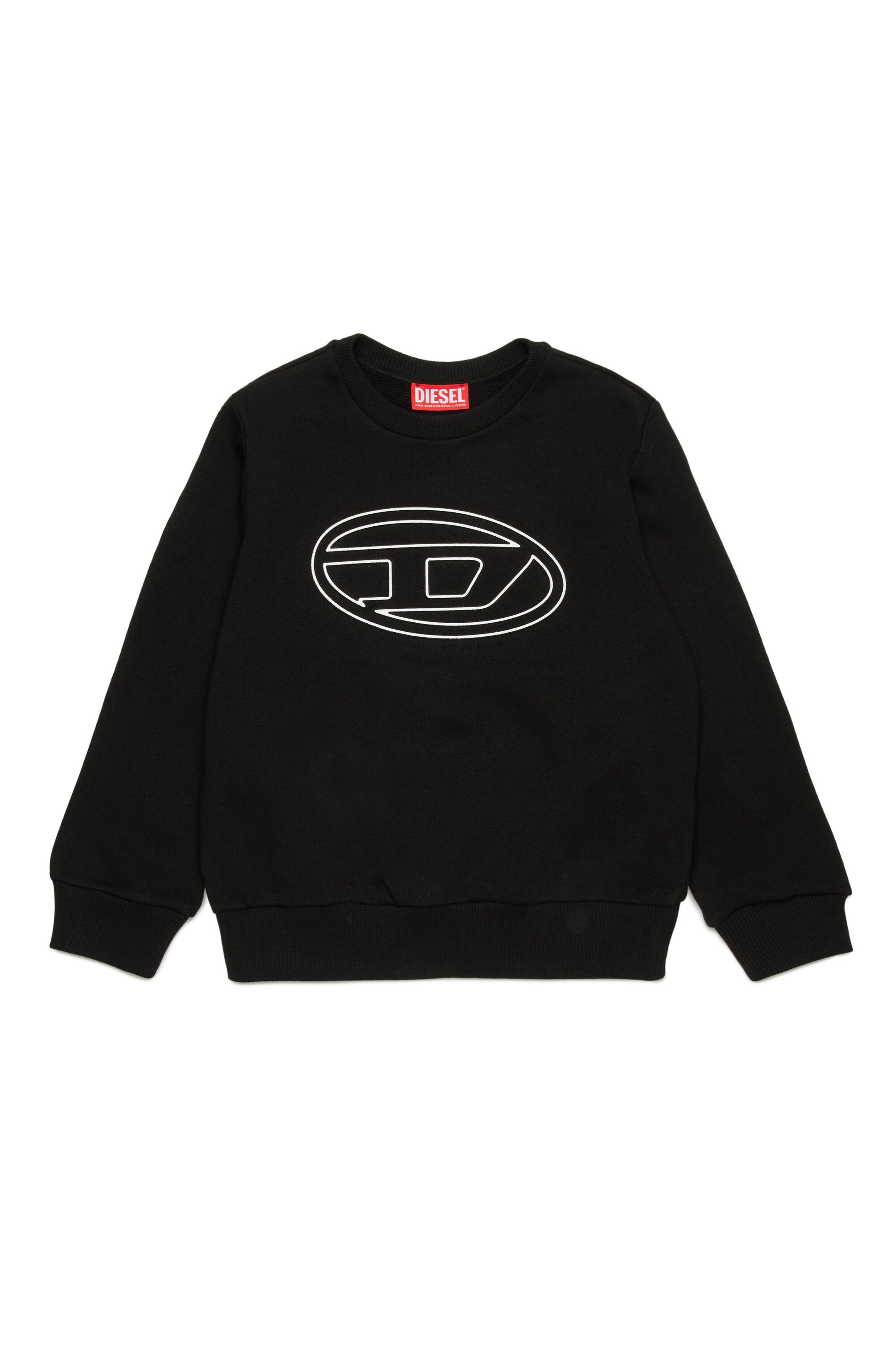 DIESEL boy's crew-neck sweatshirt branded Oval D | BRAVE KID