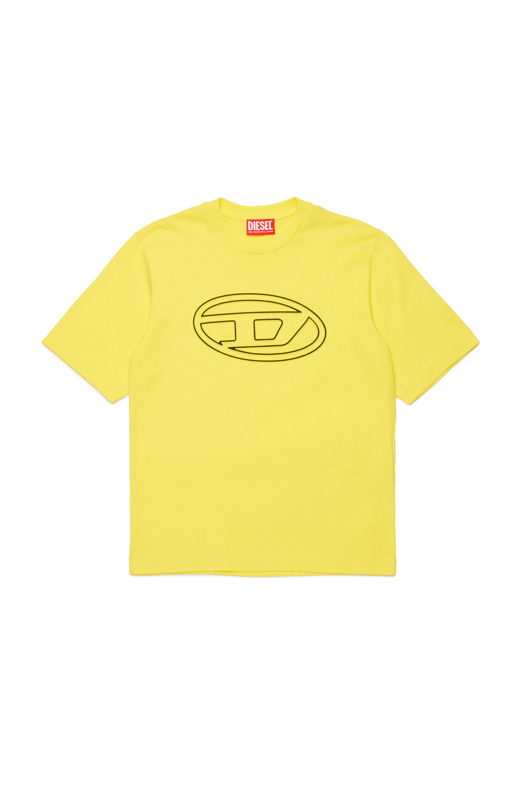 T-shirt con logo oval D
