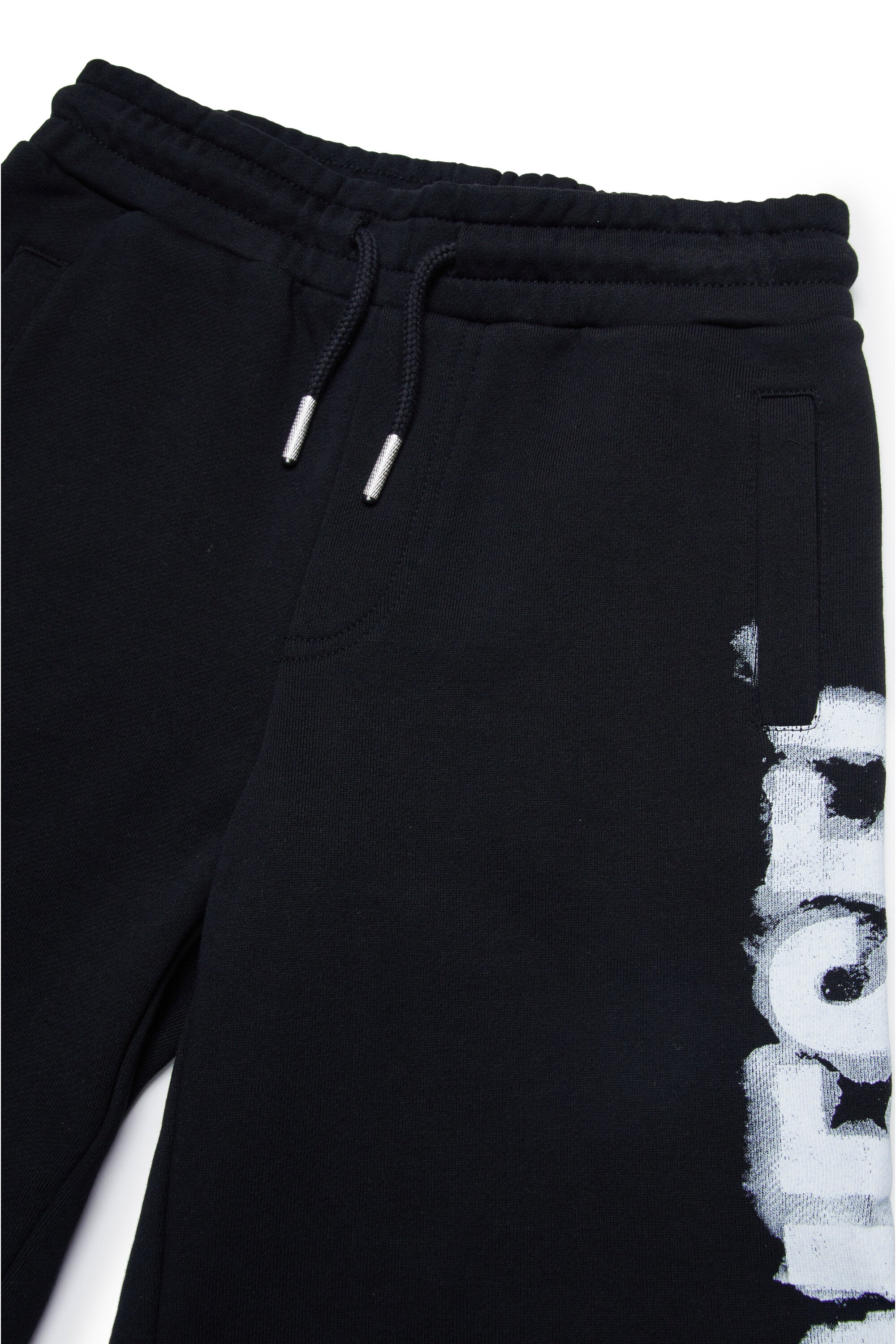 Shorts in felpa con stampa effetto acquerello