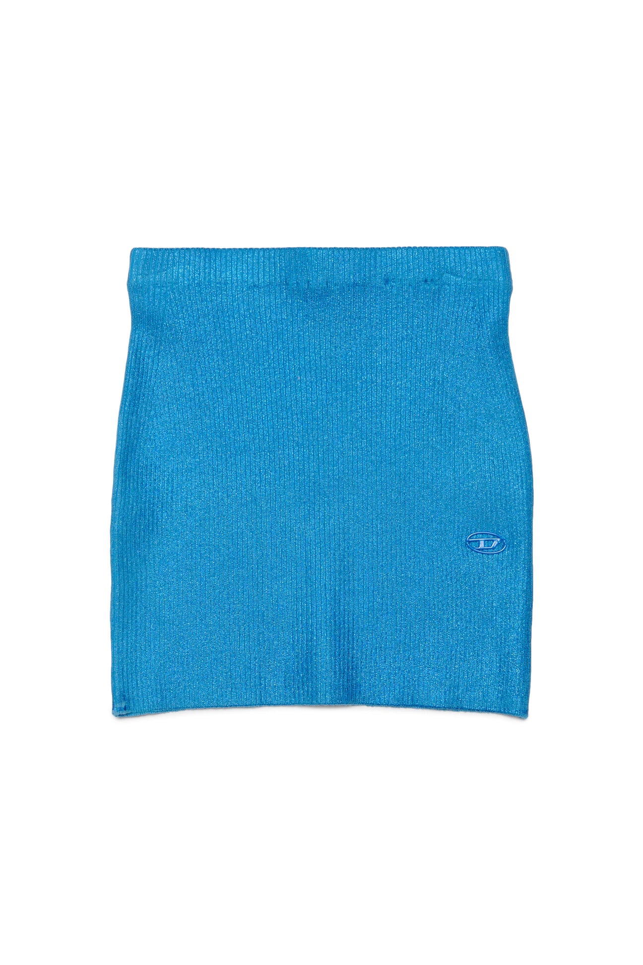 Diesel Kids Oval-D fleece cotton shorts - Blue